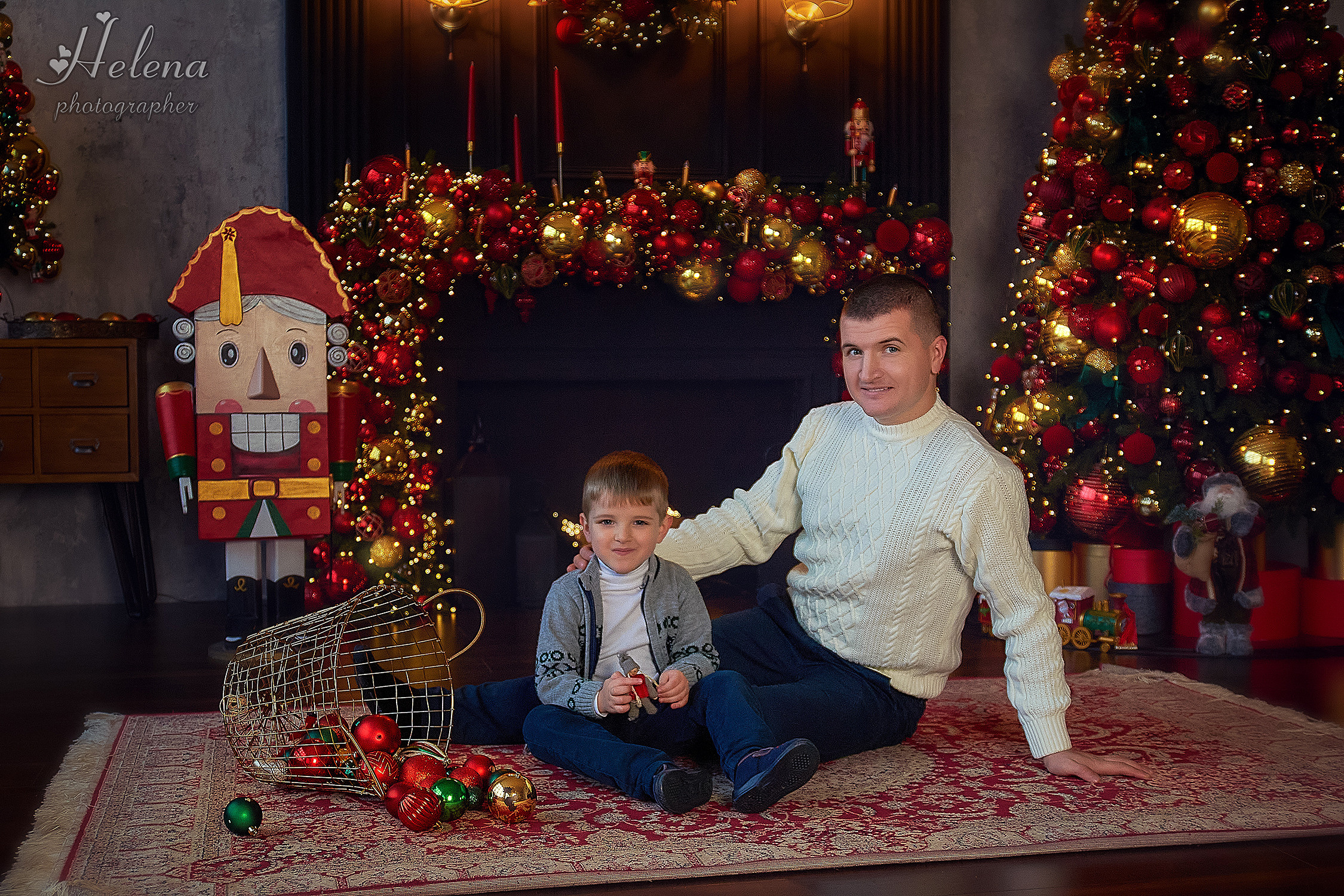 Семейная новогодняя съёмка. Фотограф в Одессе, Киеве, Донецке Helena