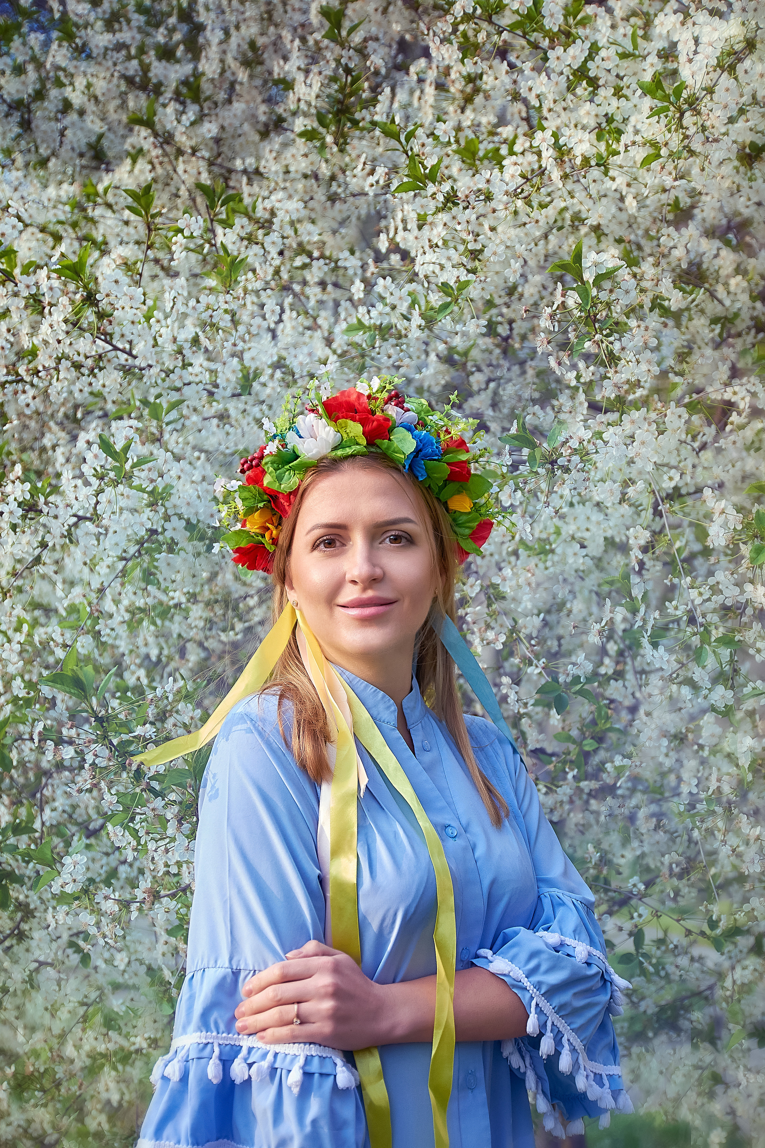 Фотосессия в цветущей вишне для Марины. Фотограф в Одессе, Киеве, Донецке Helena