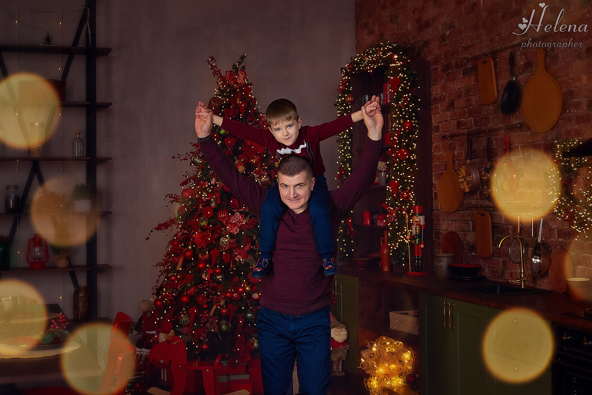 Семейная новогодняя съёмка. Фотограф в Одессе, Киеве, Донецке Helena