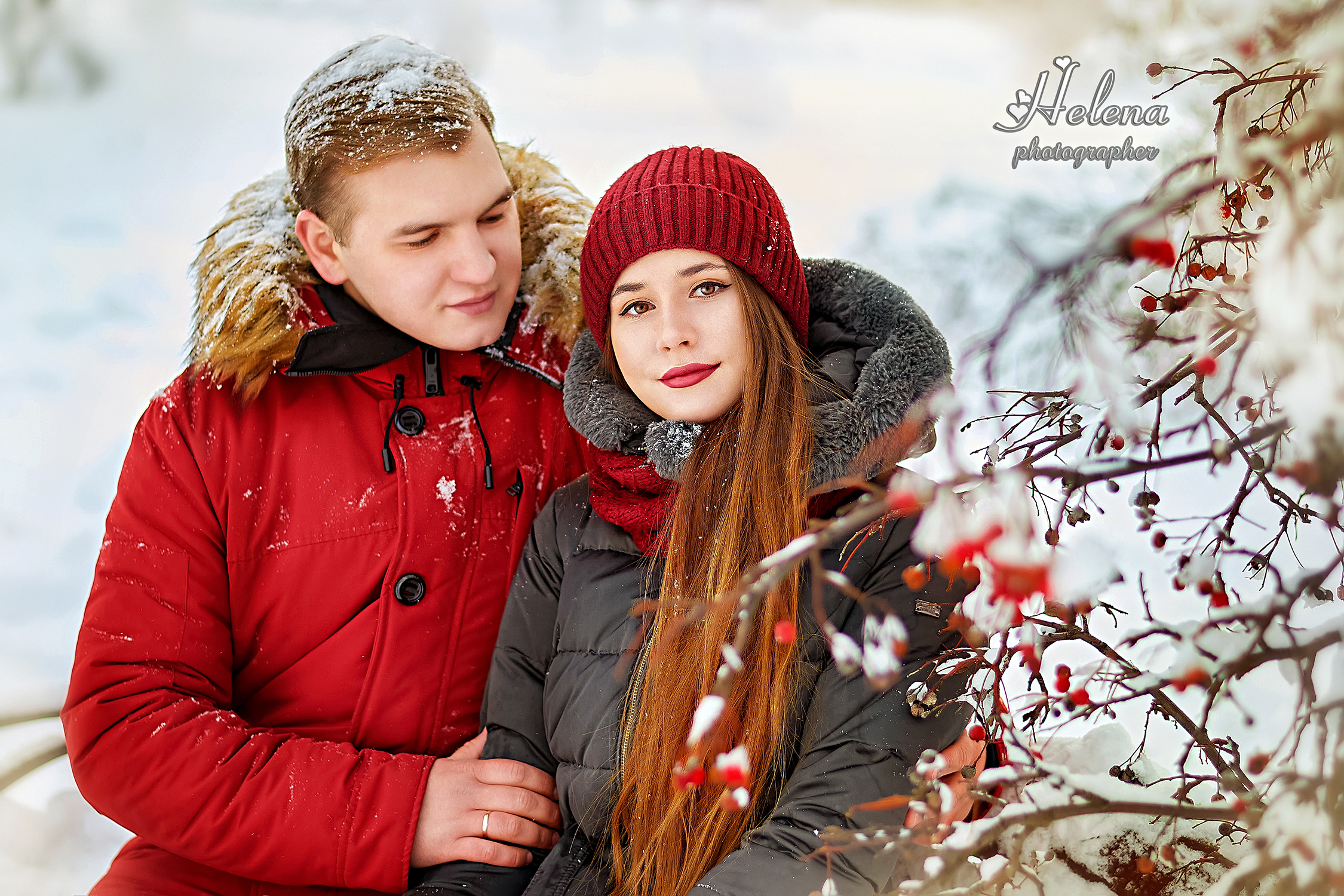 Зимняя фотосессия Love story. Фотограф в Одессе, Киеве, Донецке Helena
