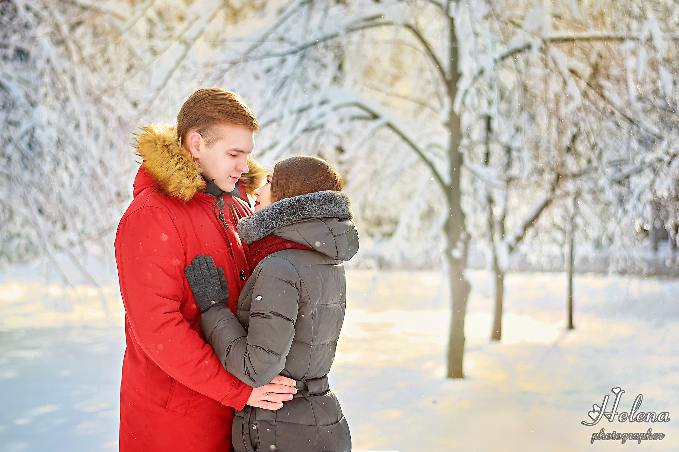 Зимняя фотосессия Love story. Фотограф в Одессе, Киеве, Донецке Helena