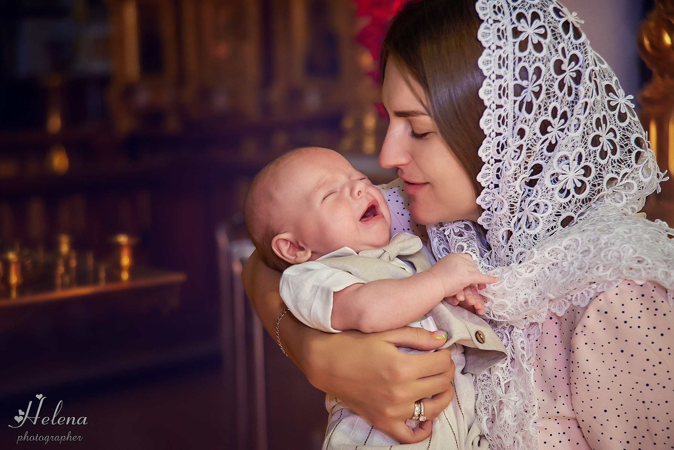 Крещение Давид. Фотограф в Одессе, Киеве, Донецке Helena