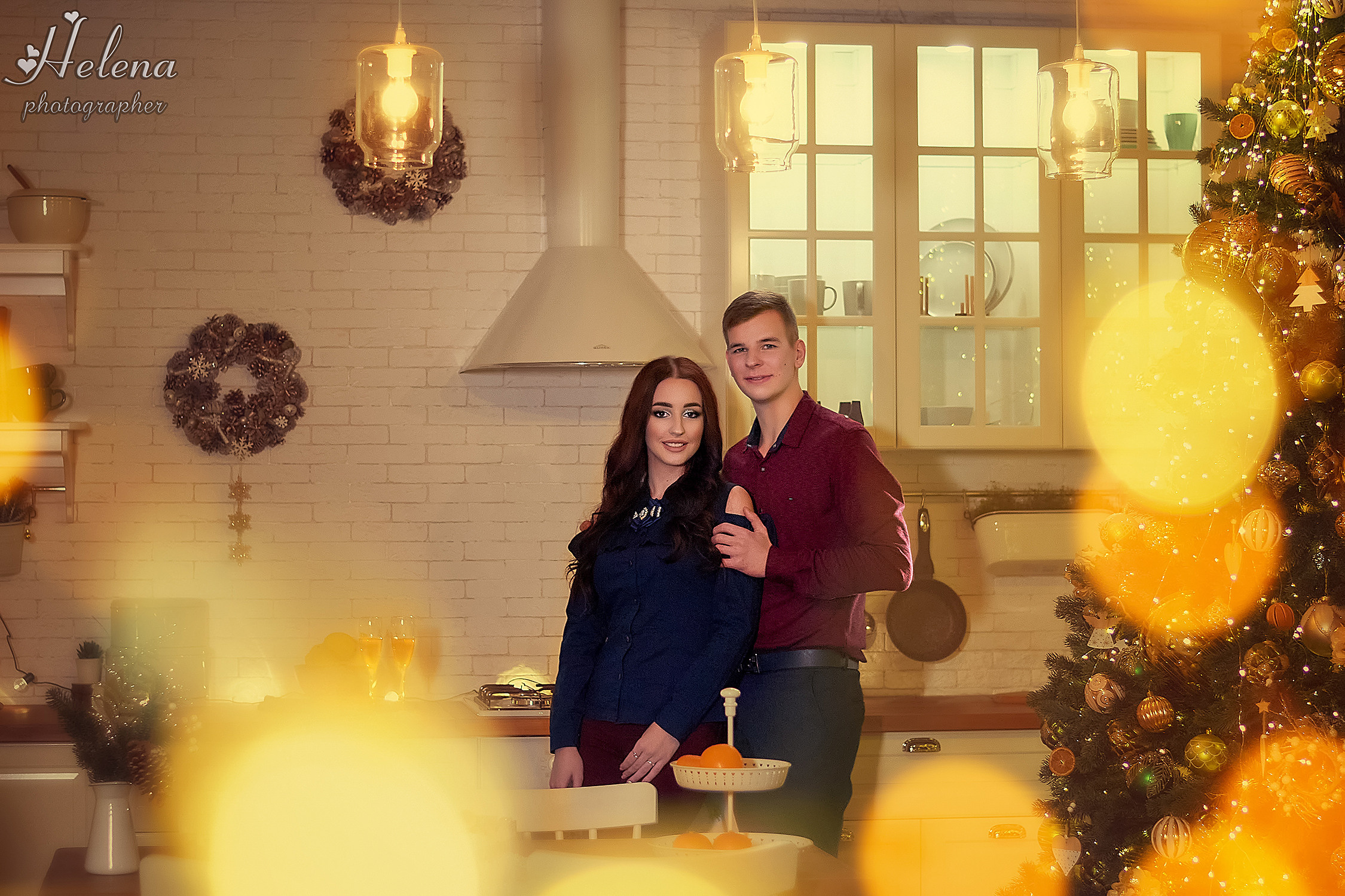 Новогодняя фотосъёмка Love story. Фотограф в Одессе, Киеве, Донецке Helena