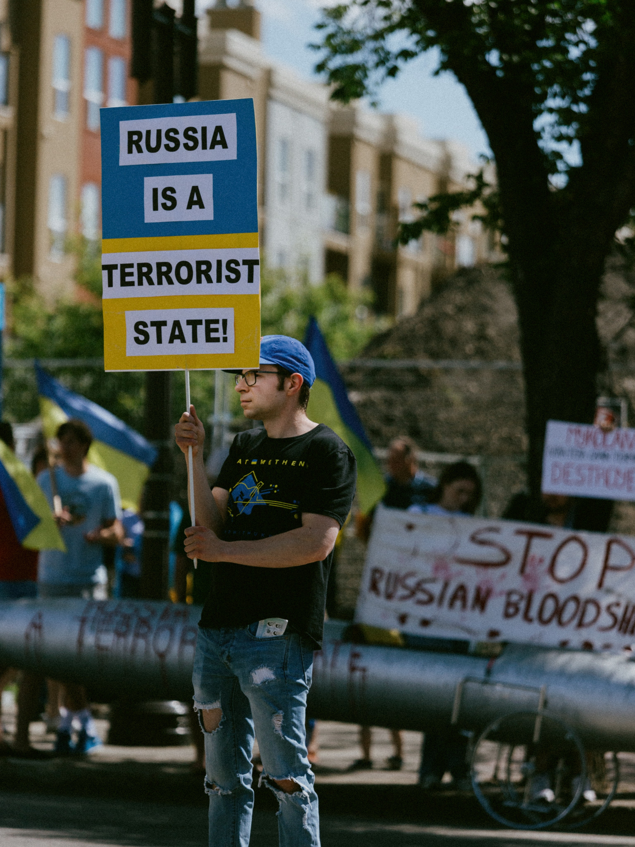 Russia is a terrorist state. Photos by Vasilisa Popil