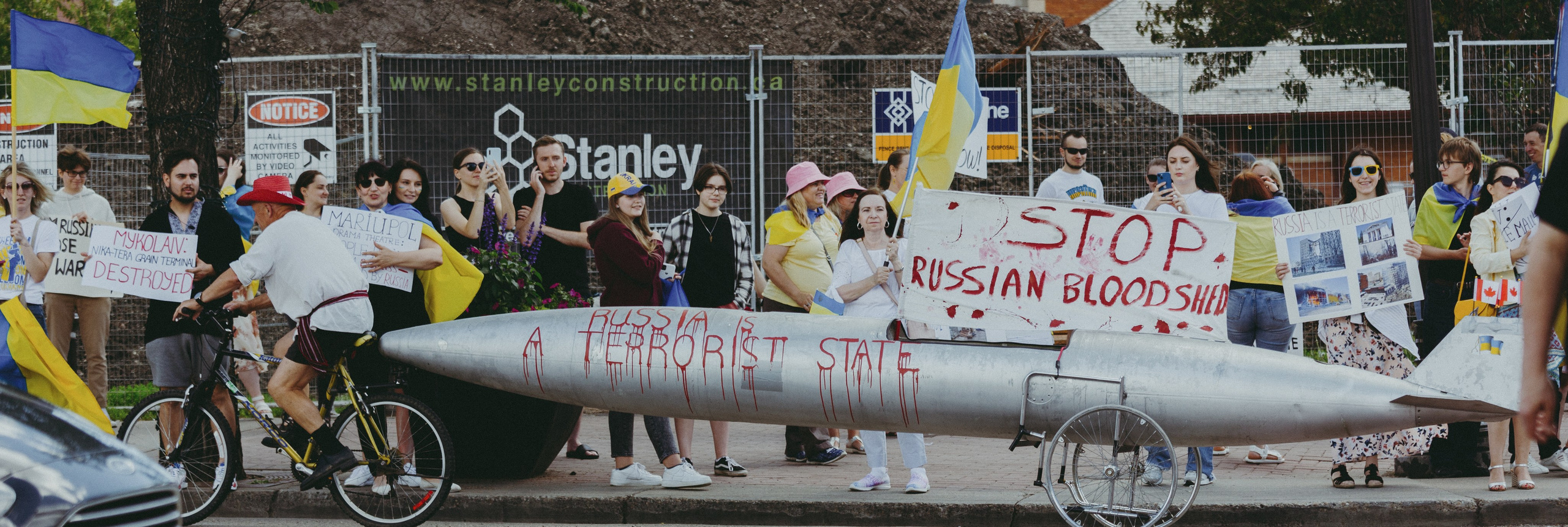 Russia is a terrorist state. Photos by Vasilisa Popil
