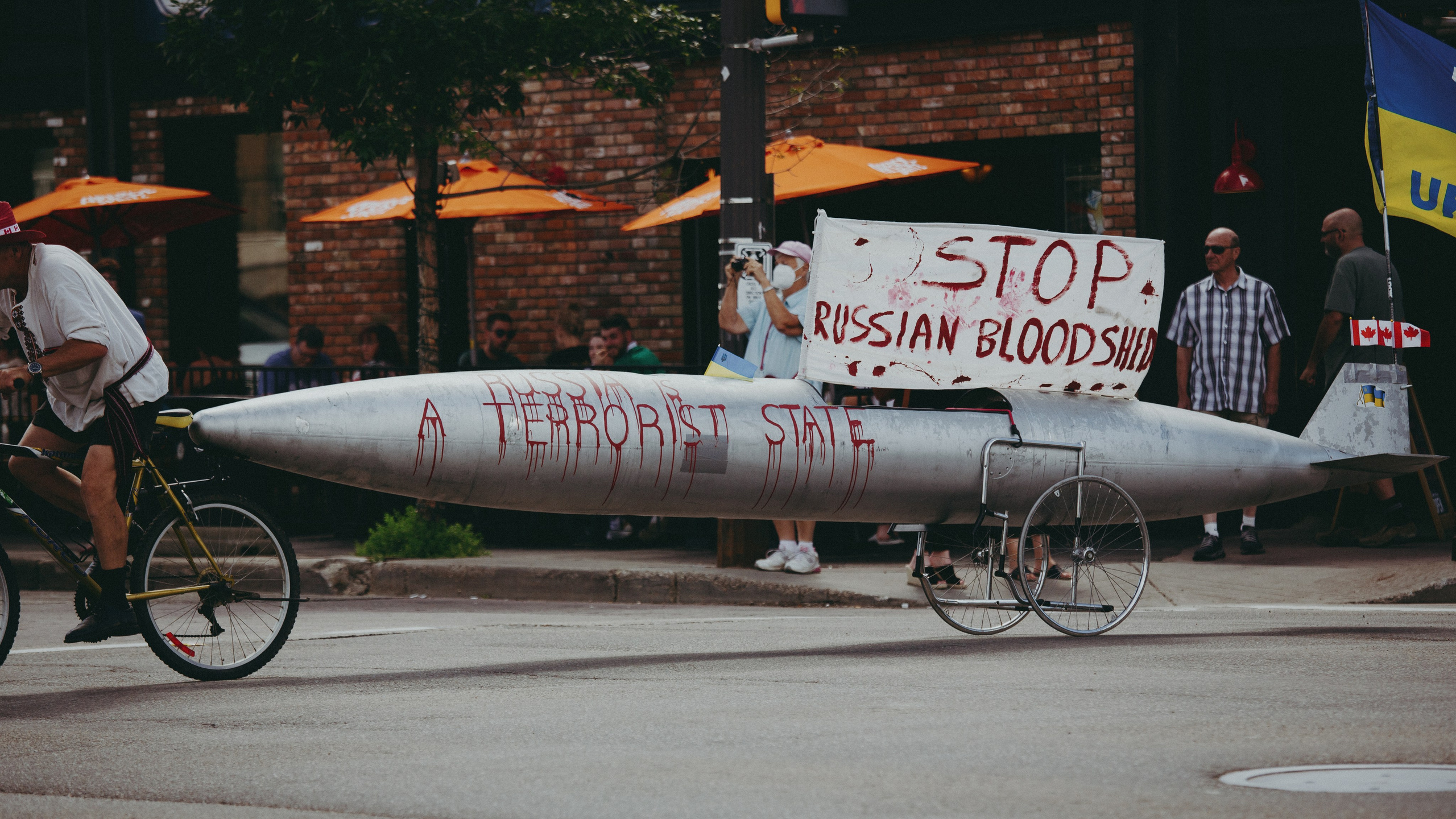 Russia is a terrorist state. Photos by Vasilisa Popil