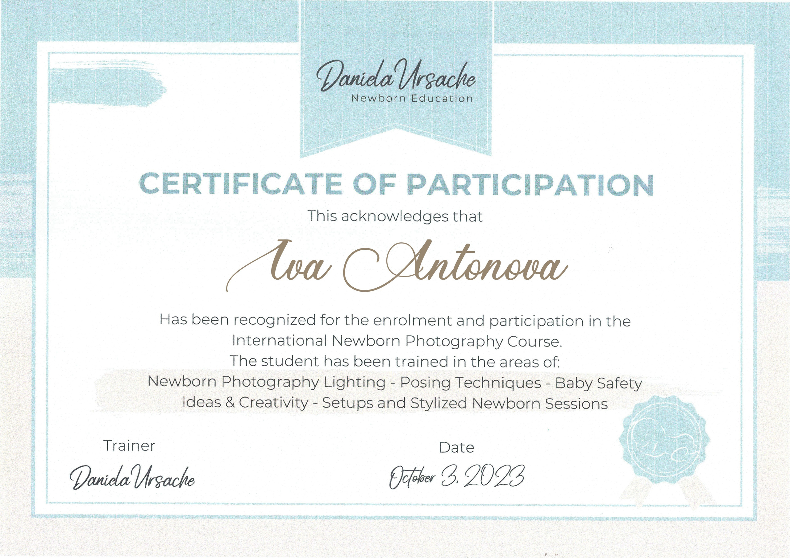 Сертификати, награди и грамоти. If Sugar Photography — Детски и семеен фотограф в София, Студентски град