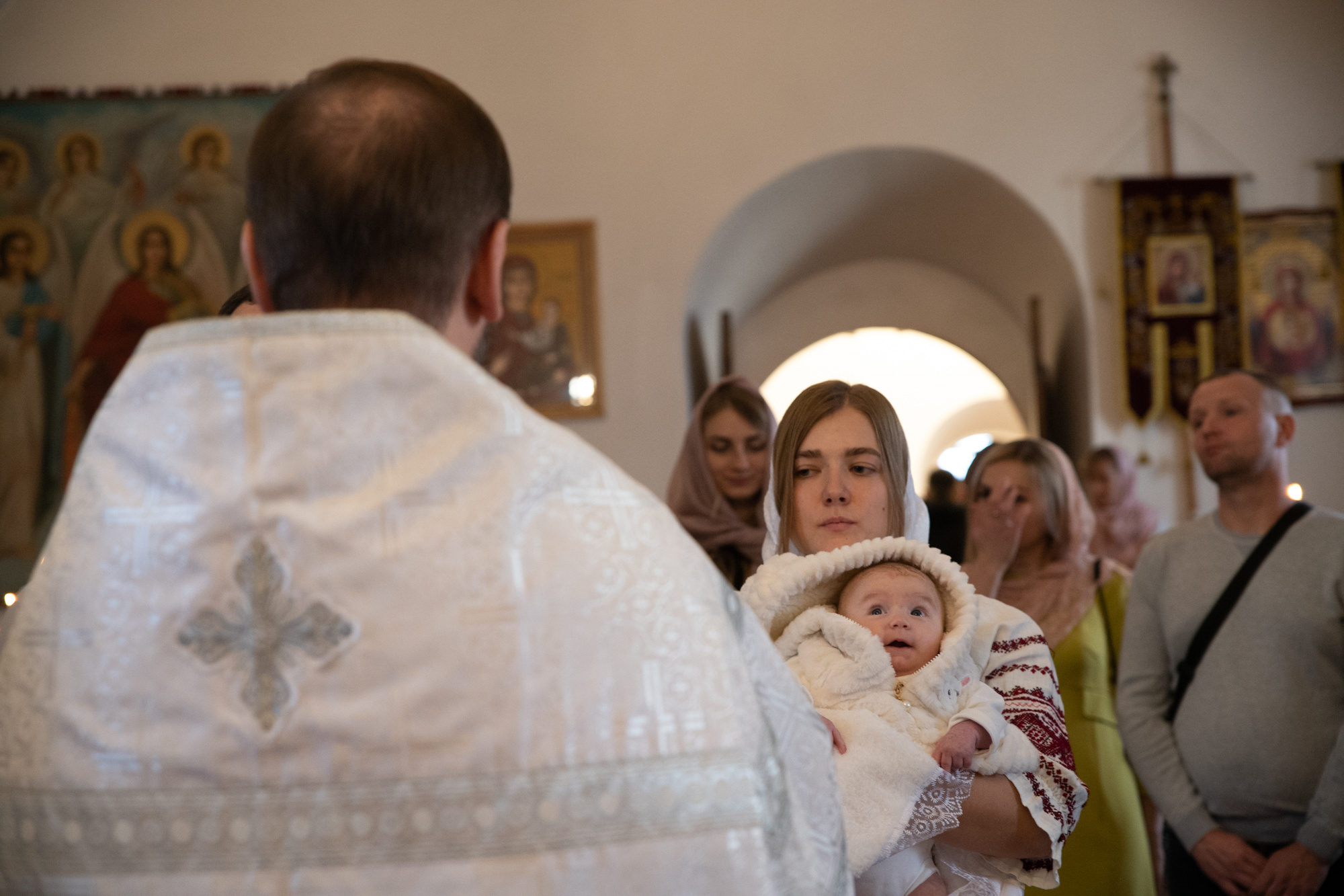 Крещение Мирона (Михайловский Златоверхий монастырь). Свадебный, Семейный, детский фотограф, а также фотограф на таинство кр
