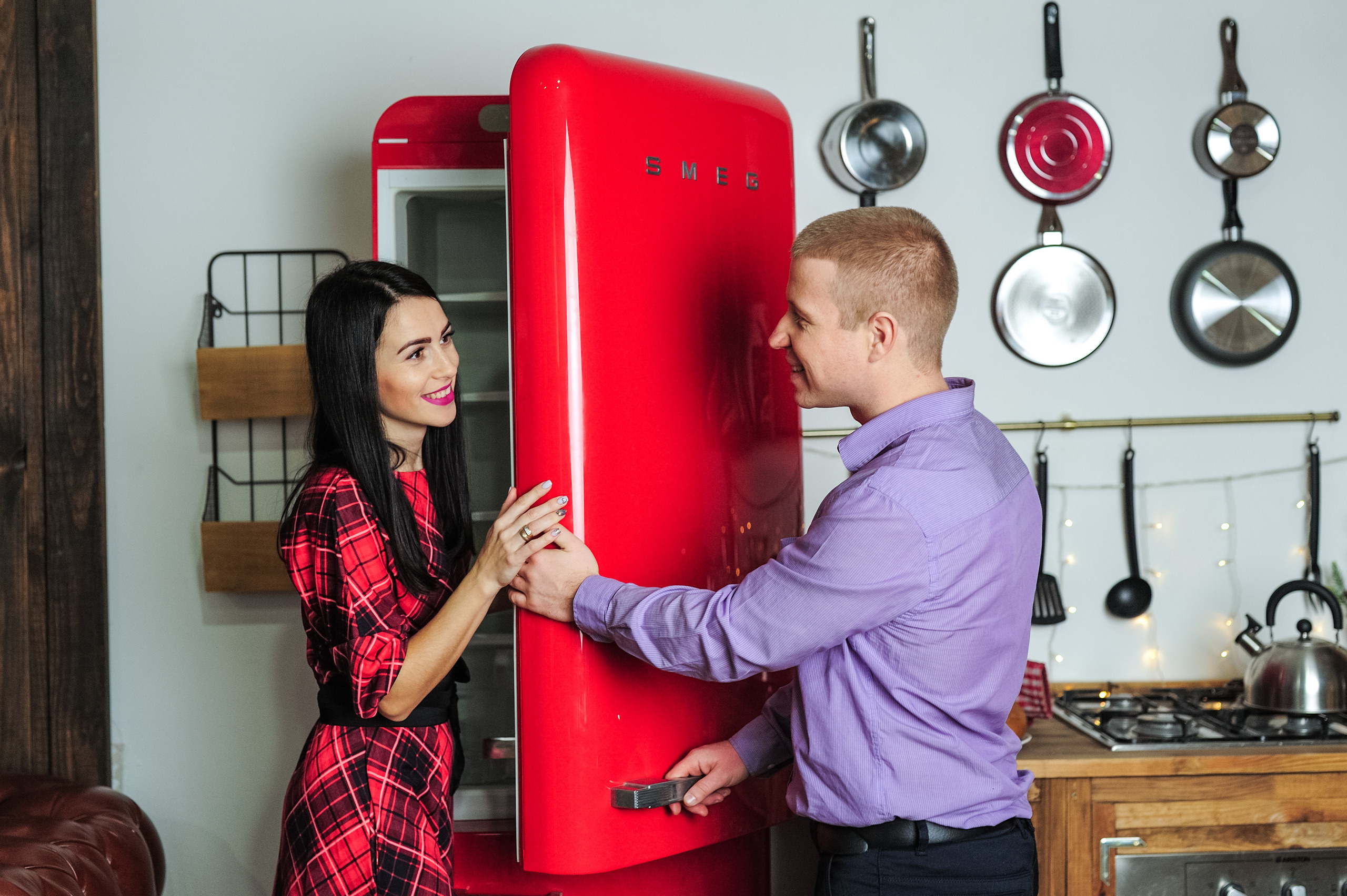 Новорічна фотосесія Ігоря та Олександри в студії