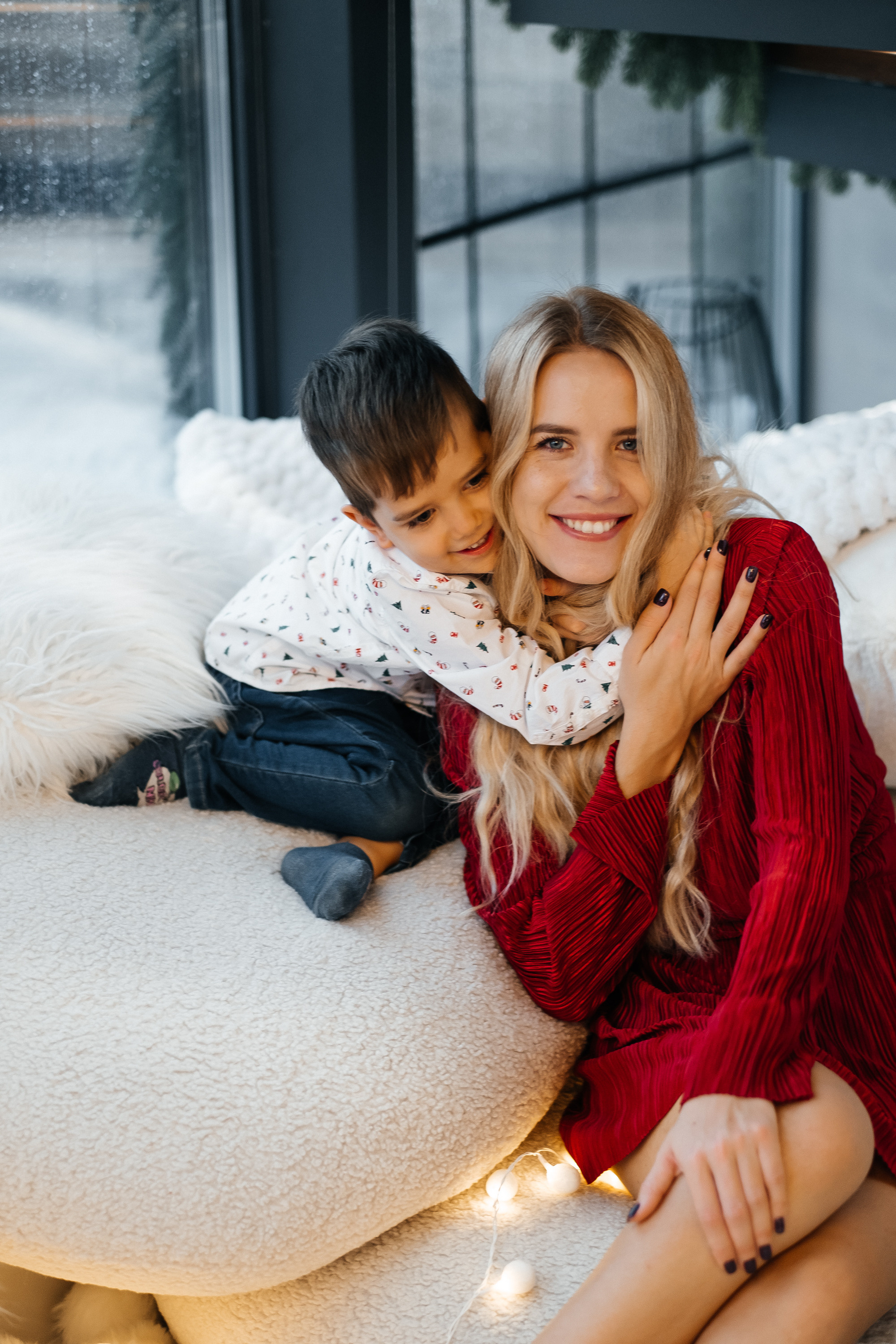 Новогодняя фотосессия Даши с мальчишками. Сімейний і портретний фотограф у Києві Проценко Алла