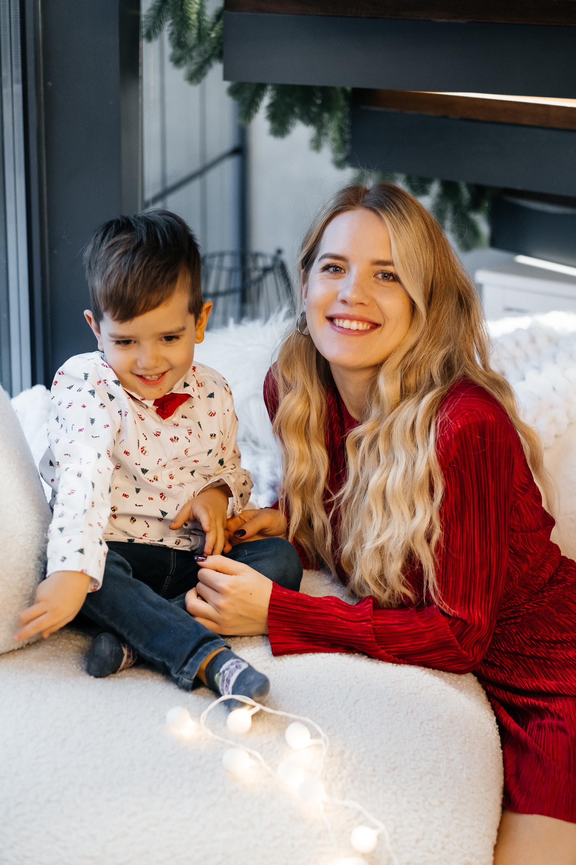 Новогодняя фотосессия Даши с мальчишками. Сімейний і портретний фотограф у Києві Проценко Алла