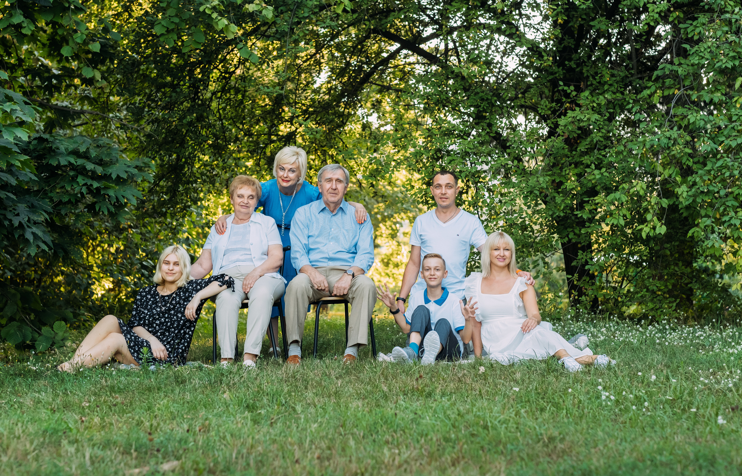 Большая семья Александра и Людмилы. Сімейний і портретний фотограф у Києві Проценко Алла