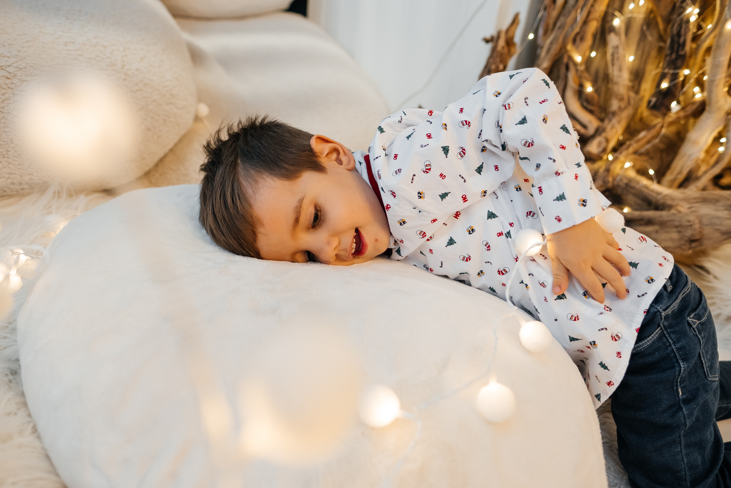 Новогодняя фотосессия Даши с мальчишками. Сімейний і портретний фотограф у Києві Проценко Алла