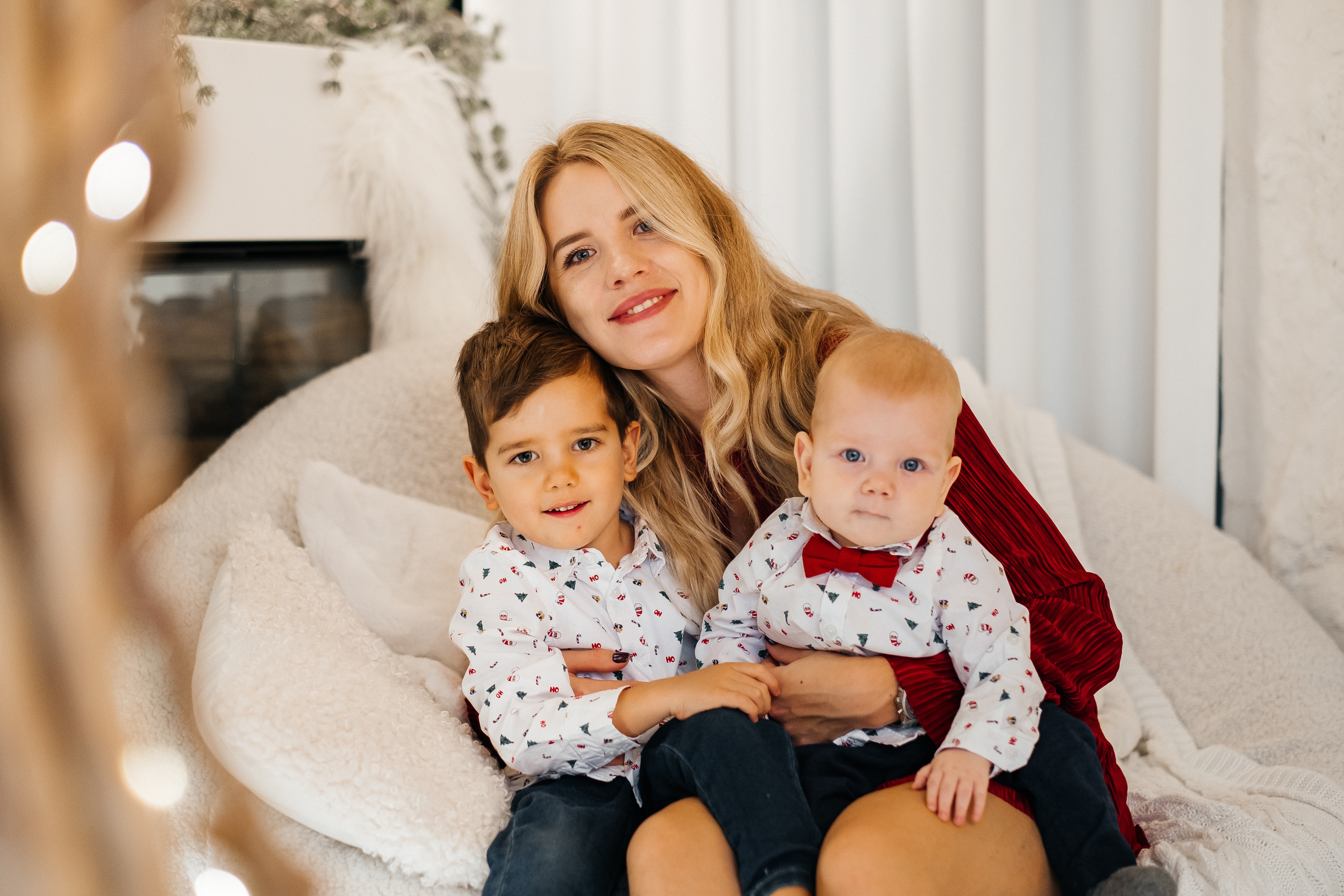 Новогодняя фотосессия Даши с мальчишками. Сімейний і портретний фотограф у Києві Проценко Алла