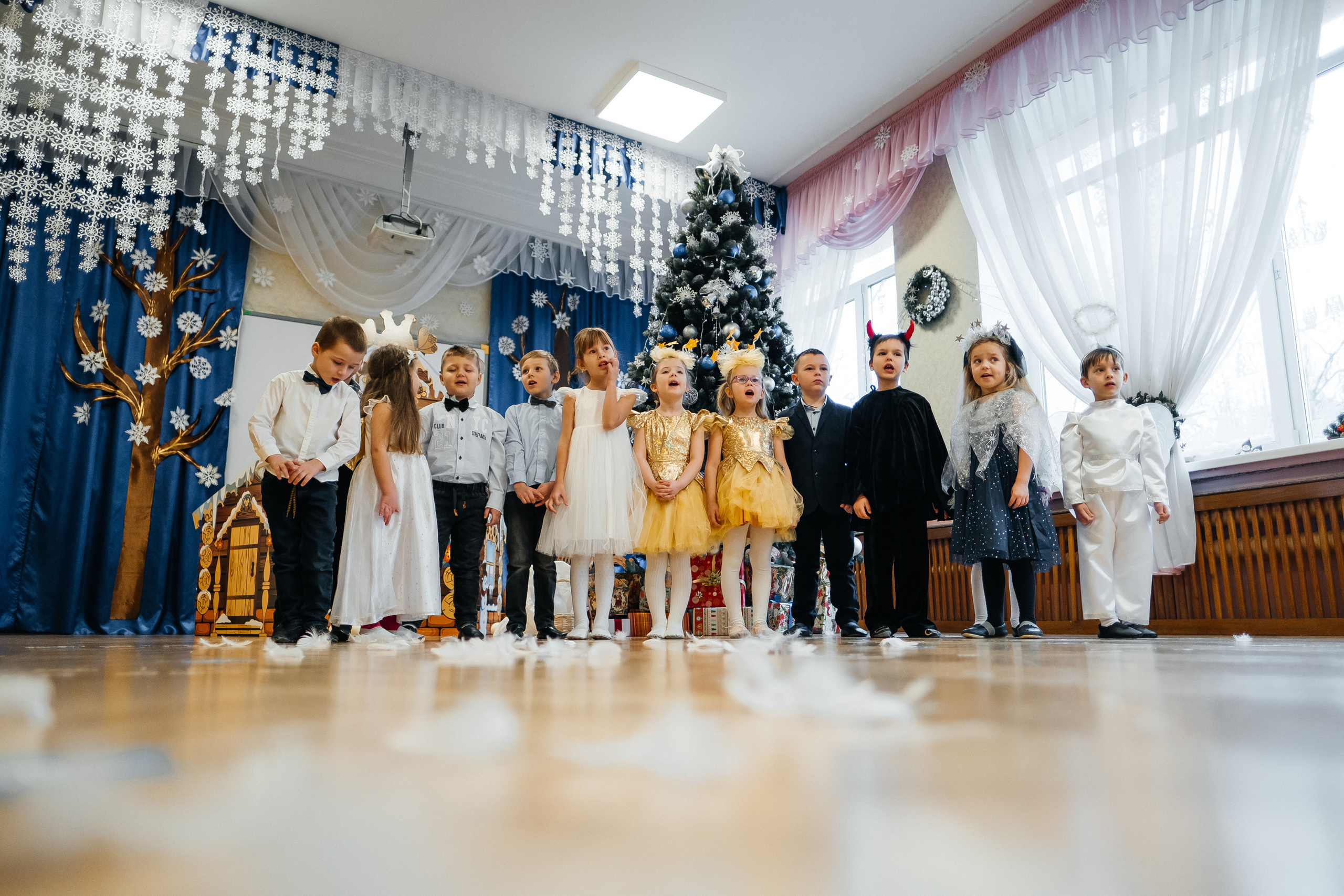 Новорічне свято в садочку. Сімейний і портретний фотограф у Києві Проценко Алла