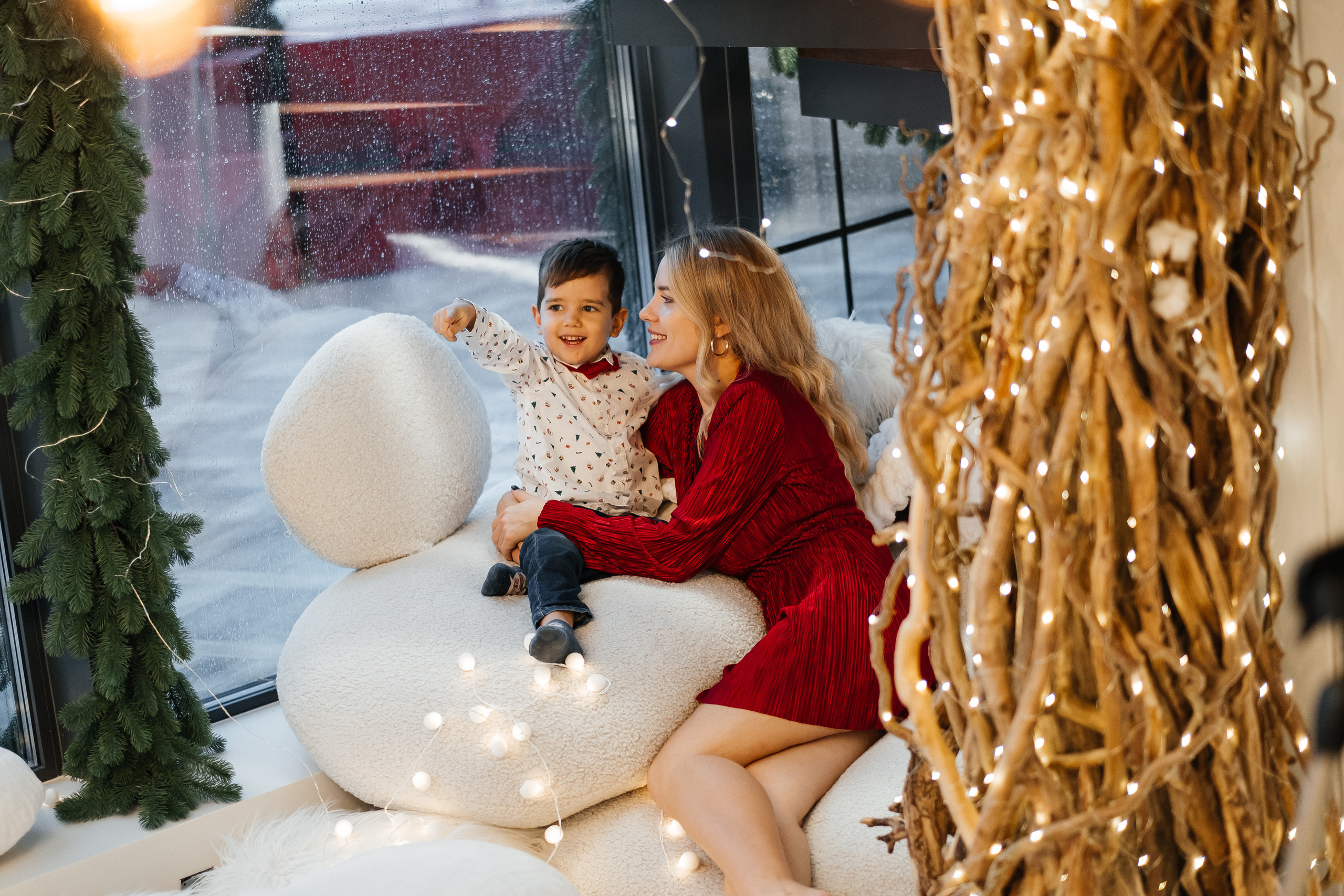 Новогодняя фотосессия Даши с мальчишками. Сімейний і портретний фотограф у Києві Проценко Алла