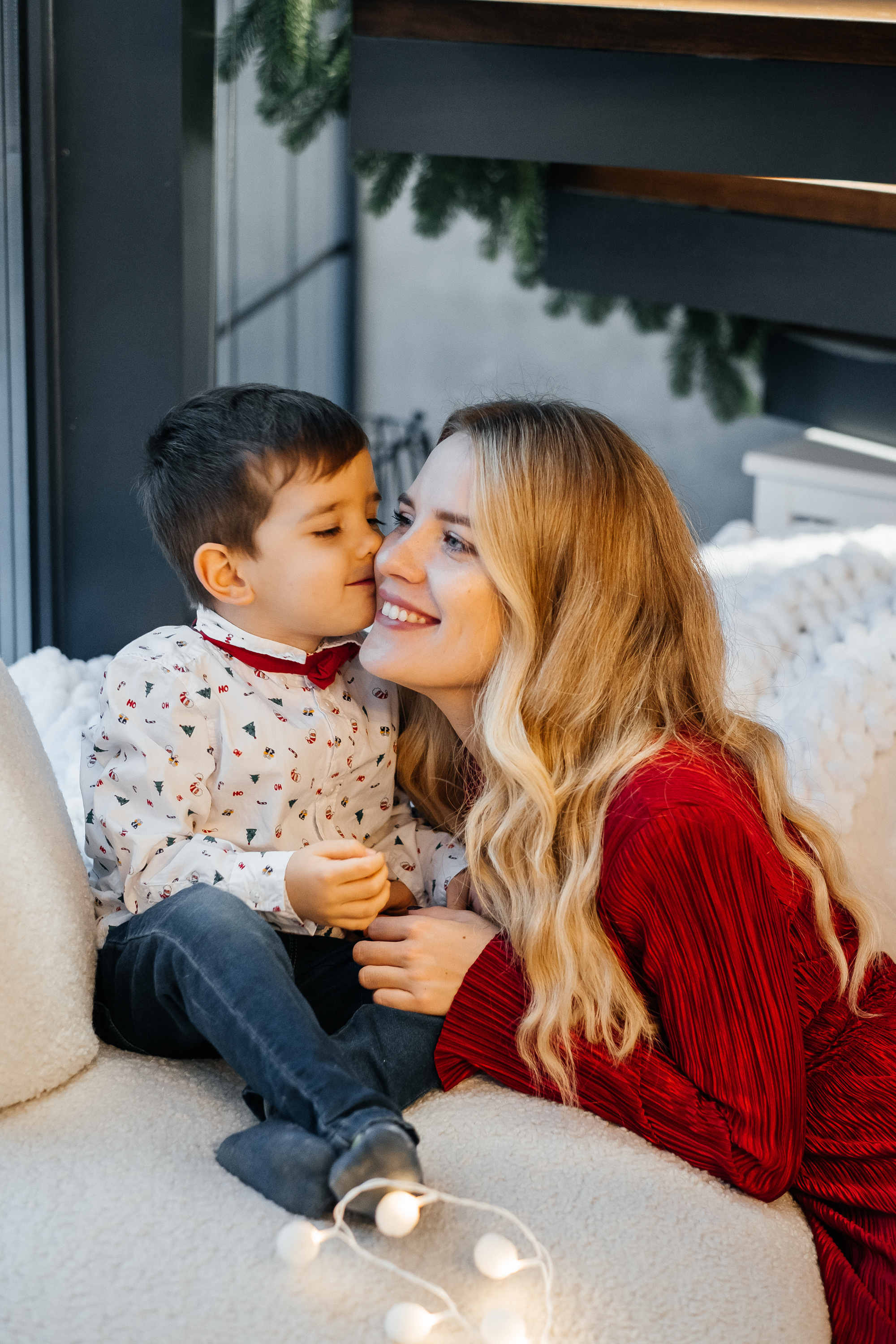 Новогодняя фотосессия Даши с мальчишками. Сімейний і портретний фотограф у Києві Проценко Алла