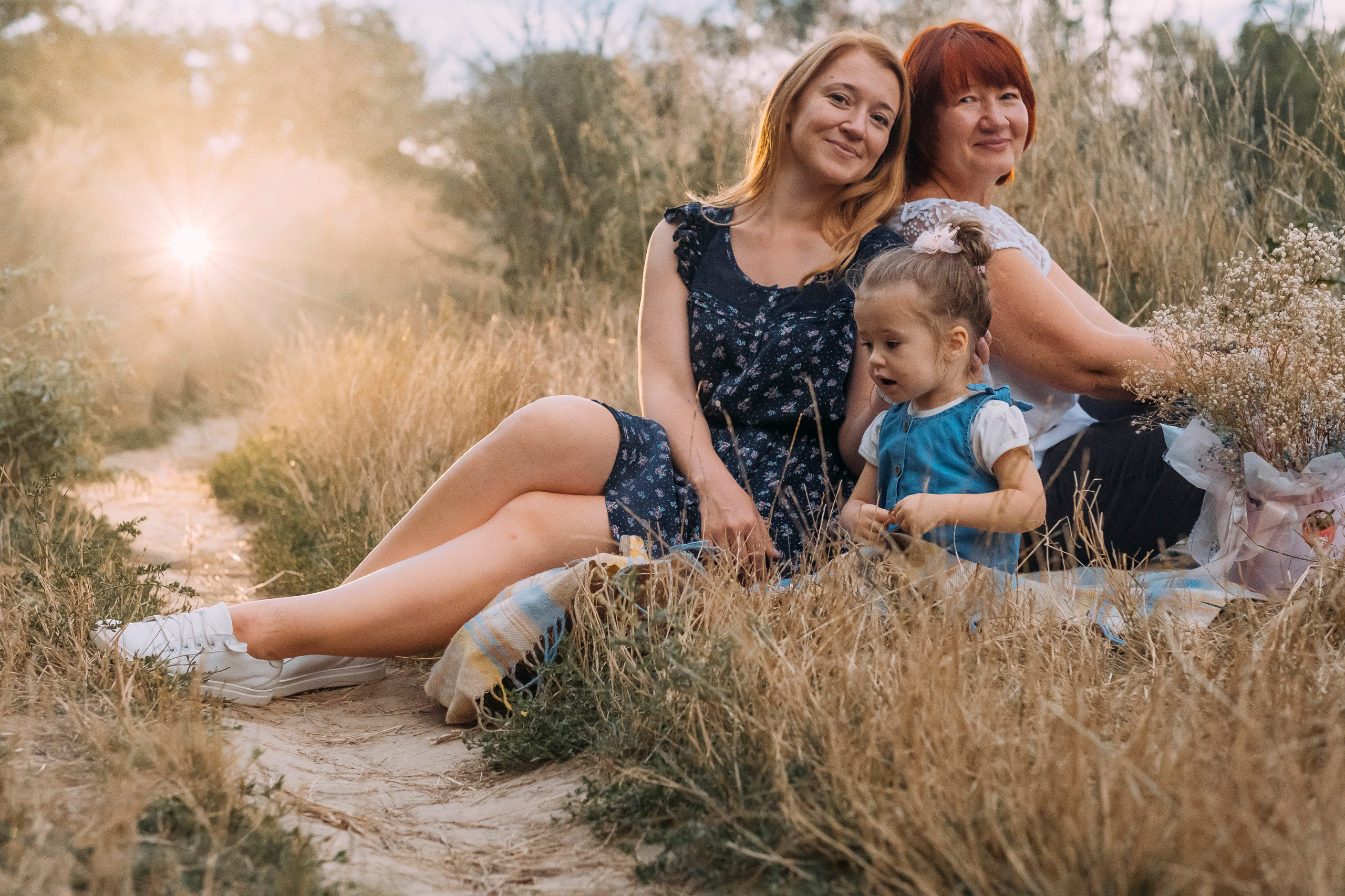 Фотосессия трех поколений девушек. Сімейний і портретний фотограф у Києві Проценко Алла