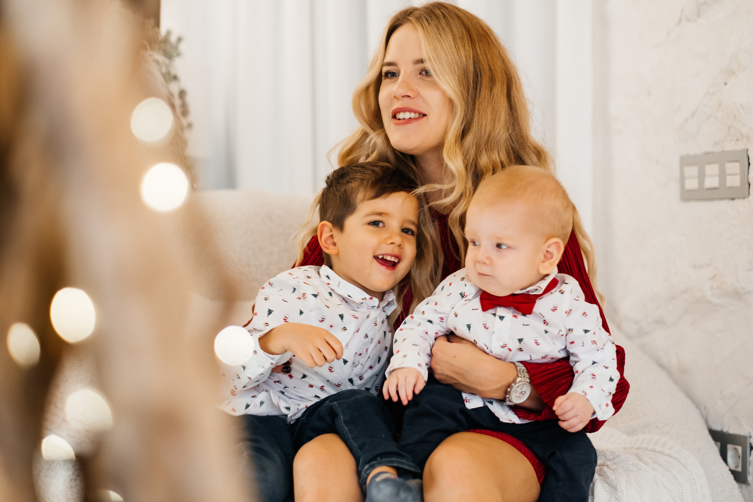 Новогодняя фотосессия Даши с мальчишками. Сімейний і портретний фотограф у Києві Проценко Алла