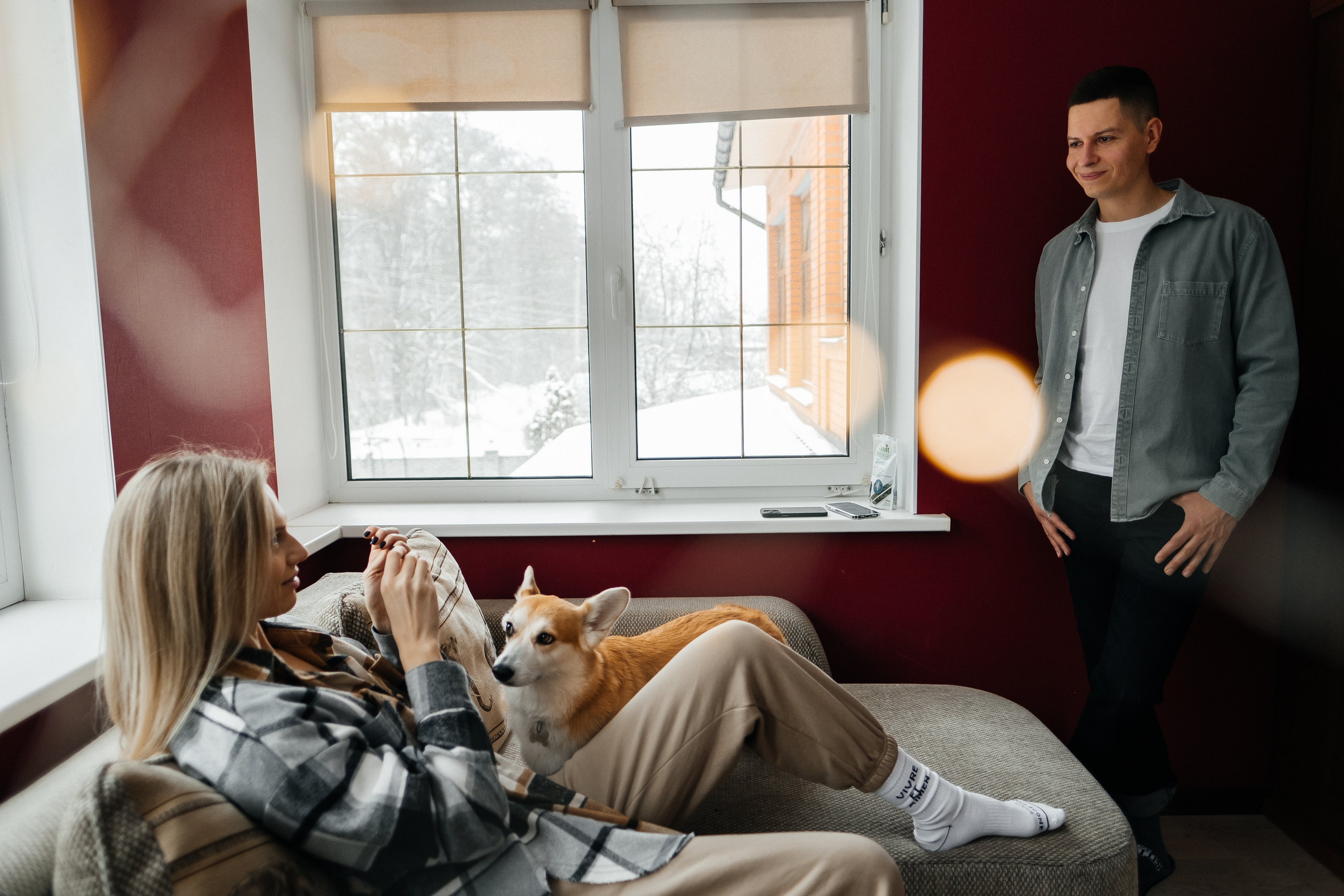 Затишна домашня фотосесія з улюбленцем. Сімейний і портретний фотограф у Києві Проценко Алла