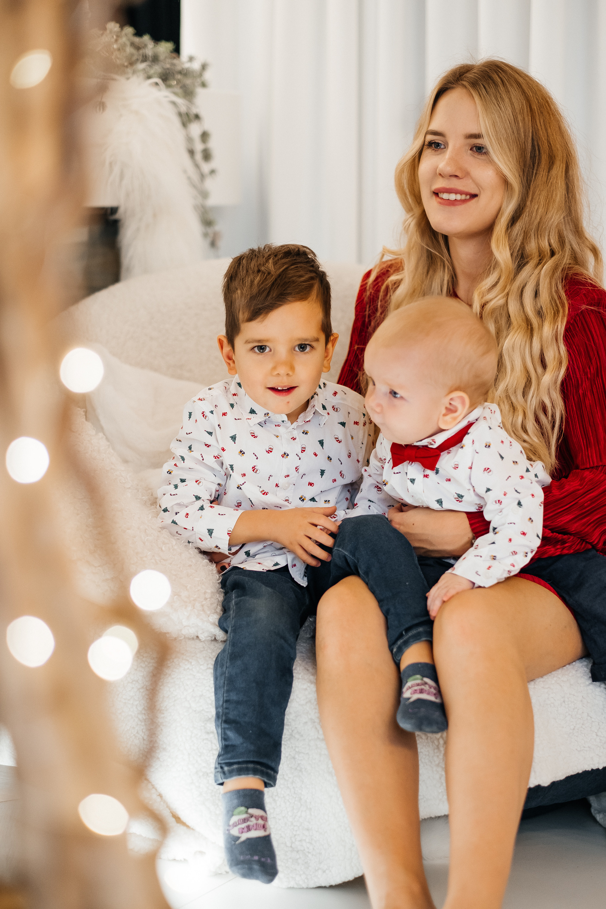 Новогодняя фотосессия Даши с мальчишками. Сімейний і портретний фотограф у Києві Проценко Алла