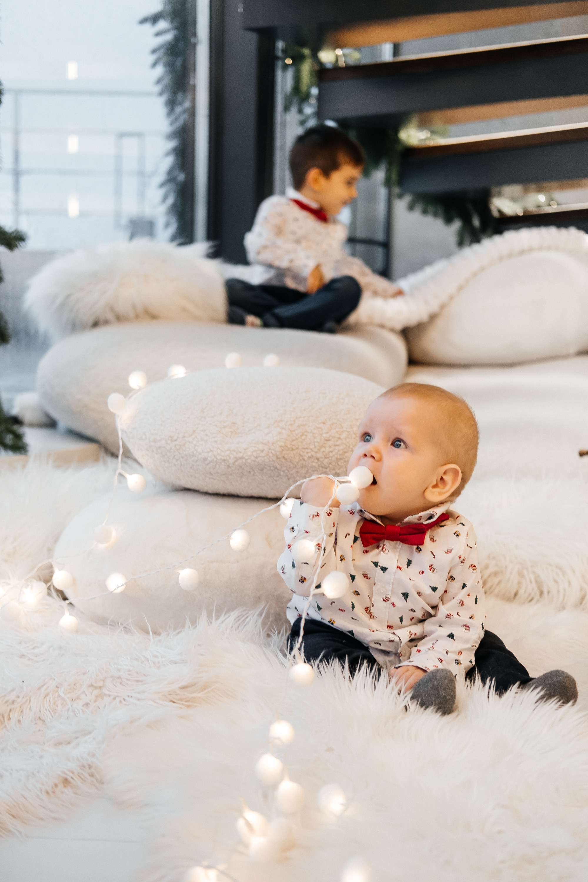 Новогодняя фотосессия Даши с мальчишками. Сімейний і портретний фотограф у Києві Проценко Алла