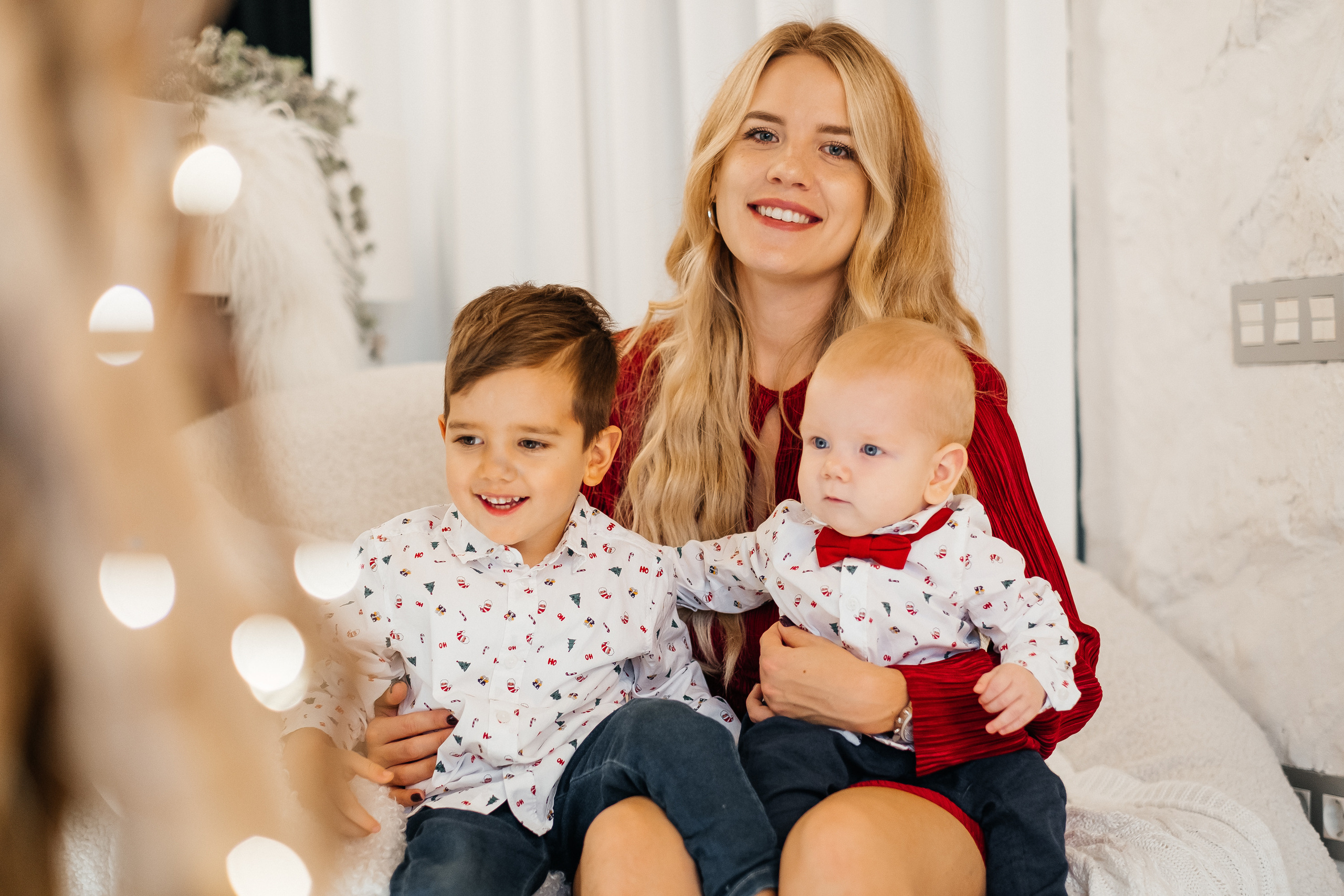 Новогодняя фотосессия Даши с мальчишками. Сімейний і портретний фотограф у Києві Проценко Алла