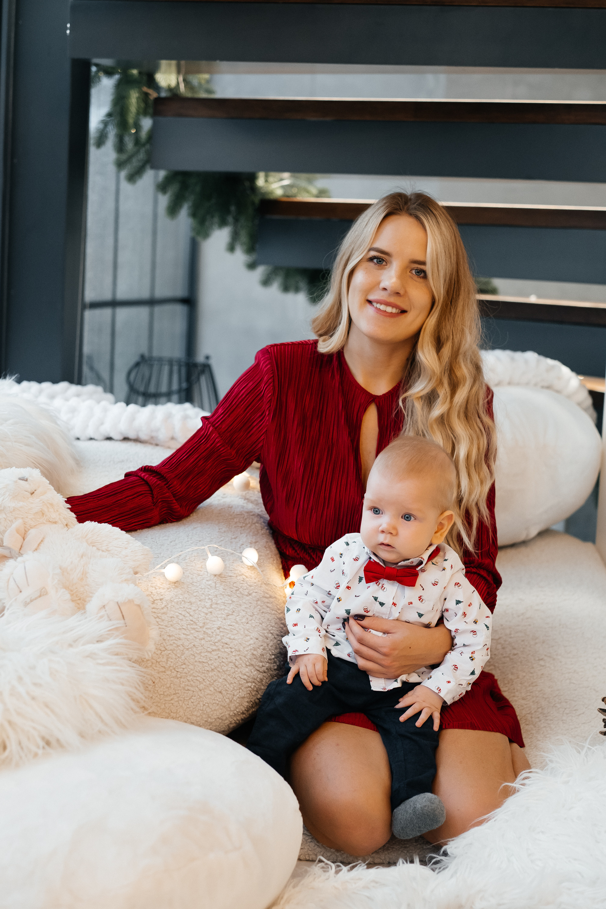 Новогодняя фотосессия Даши с мальчишками. Сімейний і портретний фотограф у Києві Проценко Алла