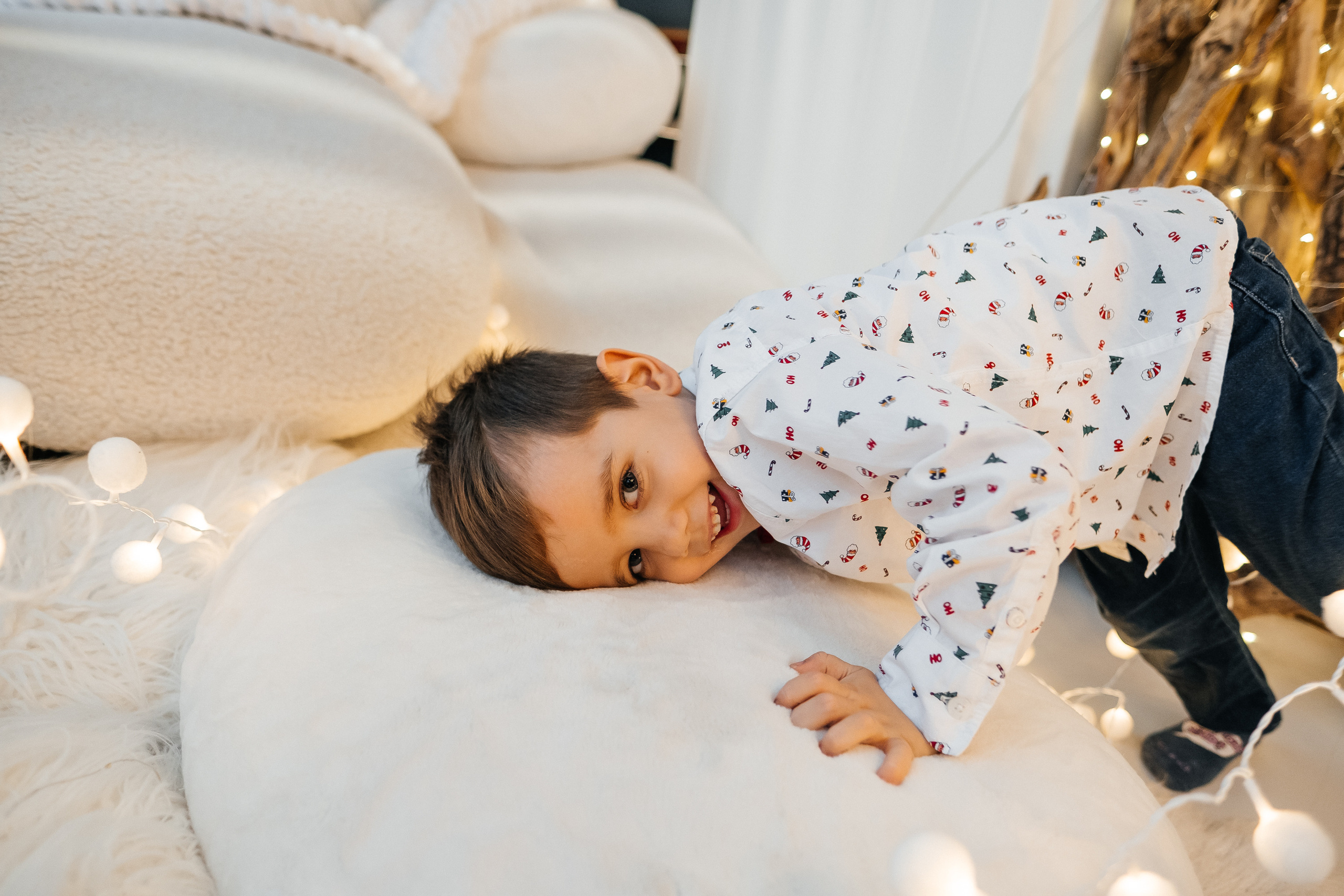 Новогодняя фотосессия Даши с мальчишками. Сімейний і портретний фотограф у Києві Проценко Алла