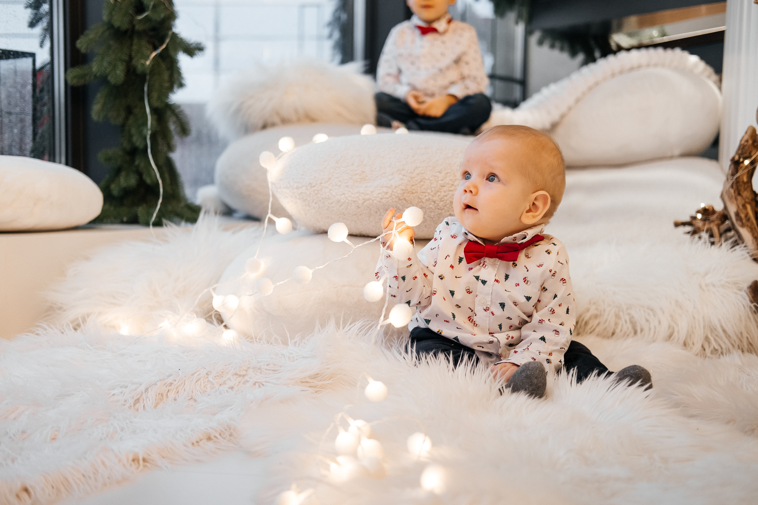 Новогодняя фотосессия Даши с мальчишками. Сімейний і портретний фотограф у Києві Проценко Алла
