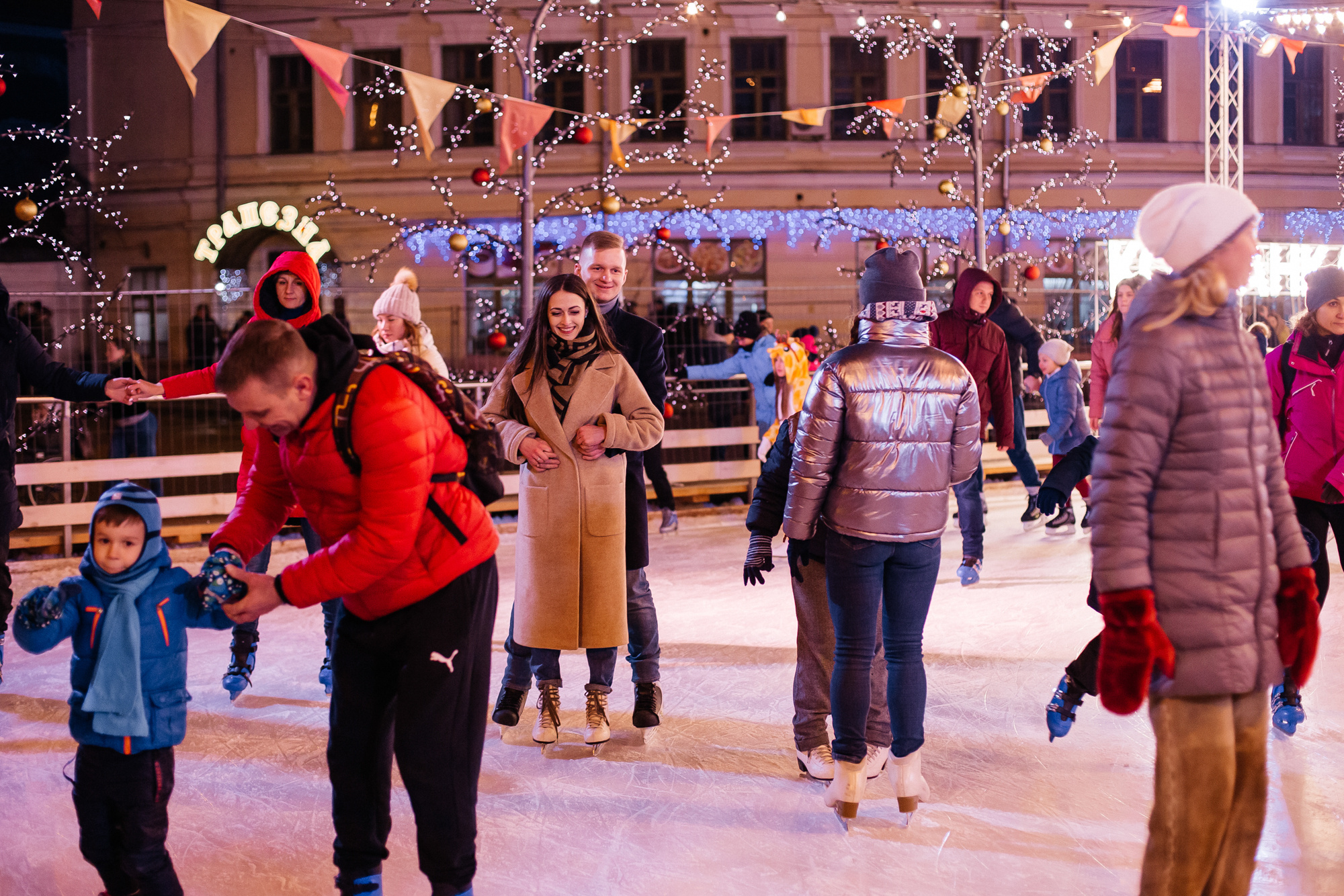 Ира и Дима — a christmas story. Фотограф Анастасия Шемет