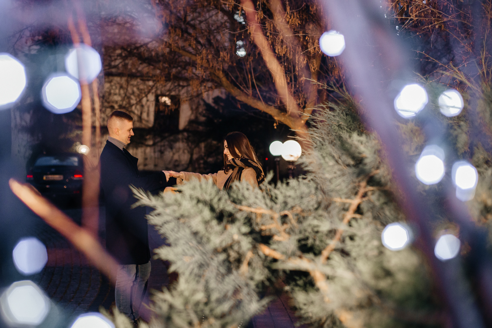 Ира и Дима — a christmas story. Фотограф Анастасия Шемет