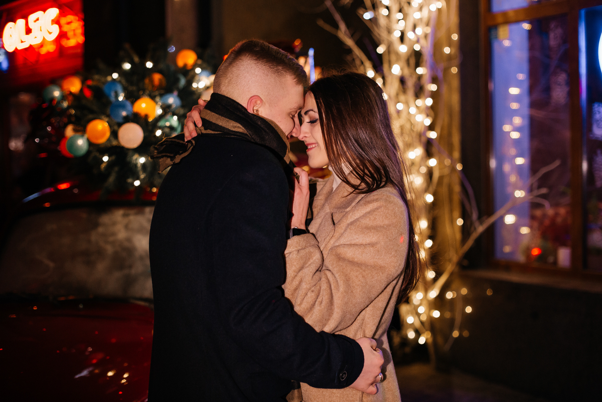 Ира и Дима — a christmas story. Фотограф Анастасия Шемет