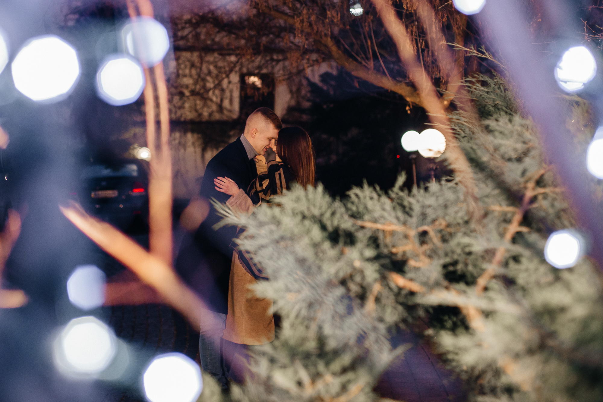 Ира и Дима — a christmas story. Фотограф Анастасия Шемет