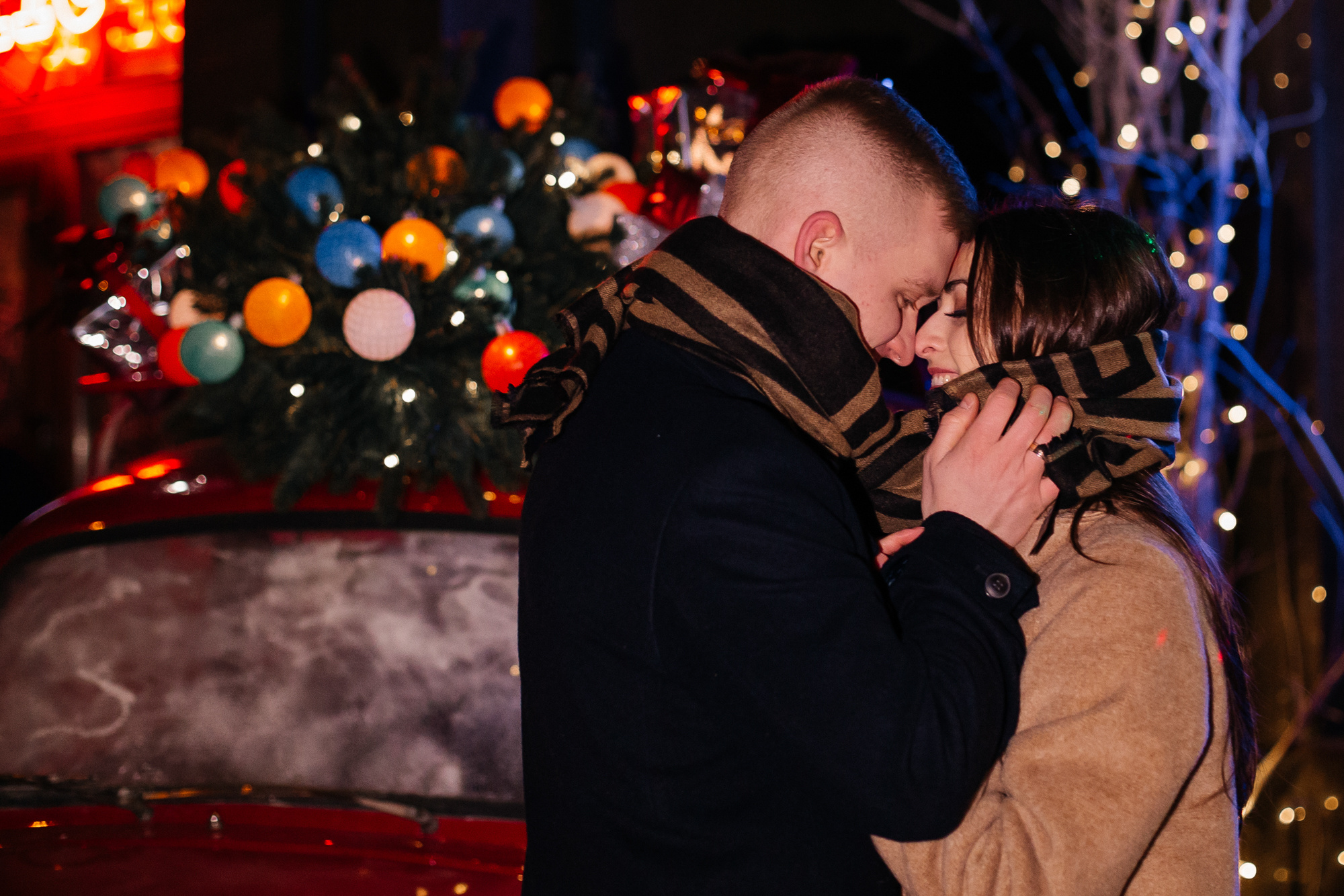 Ира и Дима — a christmas story. Фотограф Анастасия Шемет