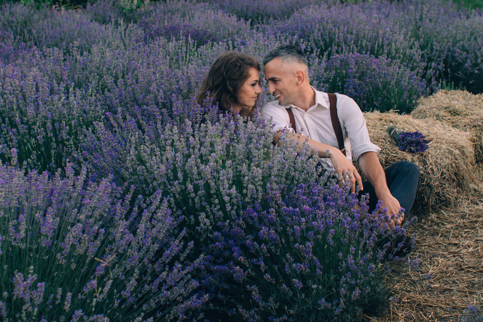 Любовь цвета лаванда — Рома и Оля. Фотограф Анастасия Шемет