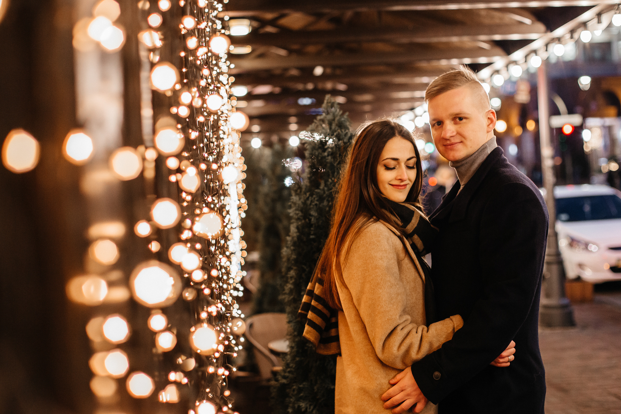 Ира и Дима — a christmas story. Фотограф Анастасия Шемет