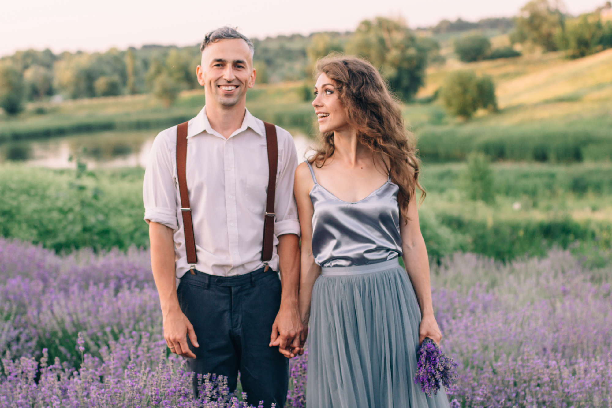 Любовь цвета лаванда — Рома и Оля. Фотограф Анастасия Шемет