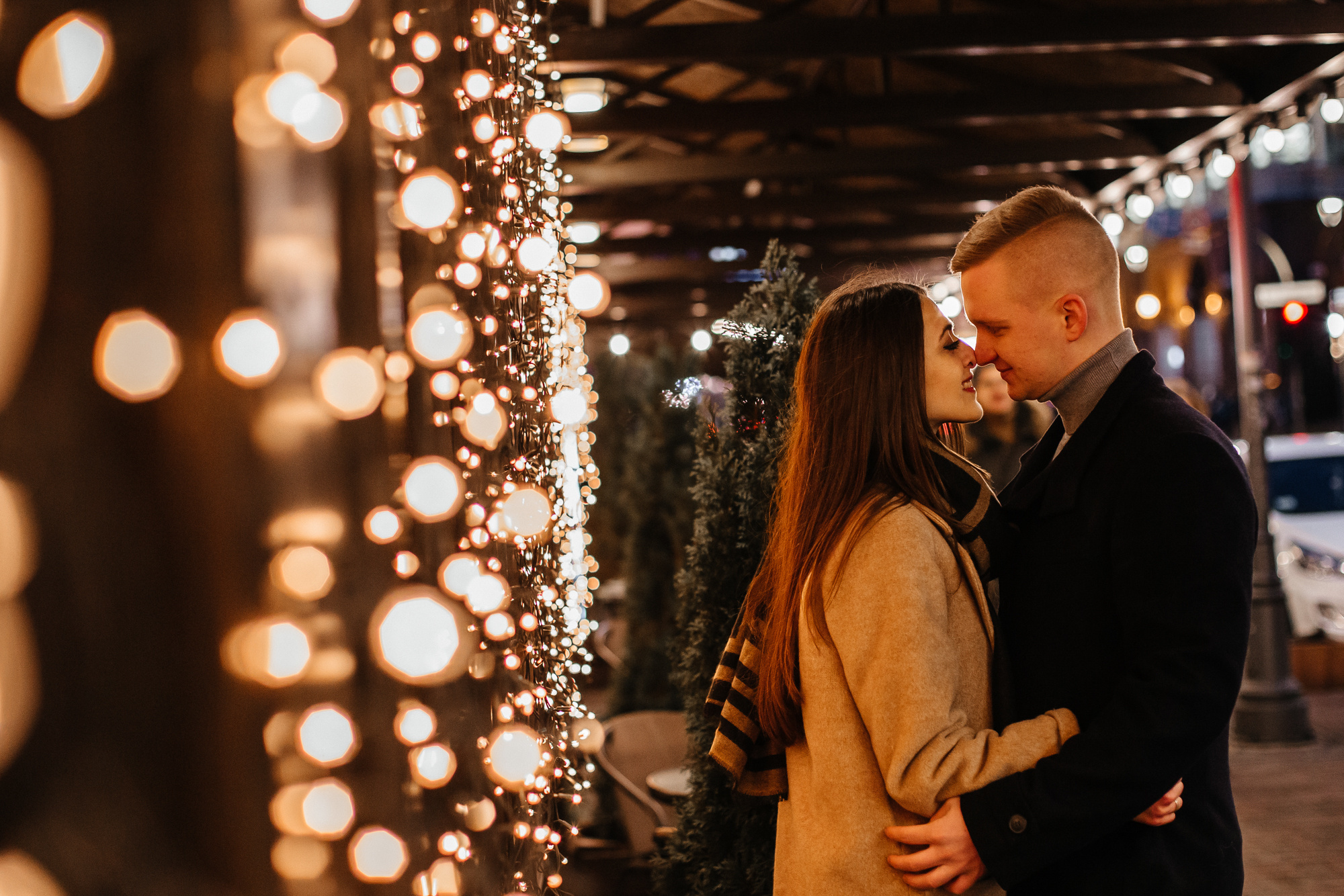 Ира и Дима — a christmas story. Фотограф Анастасия Шемет