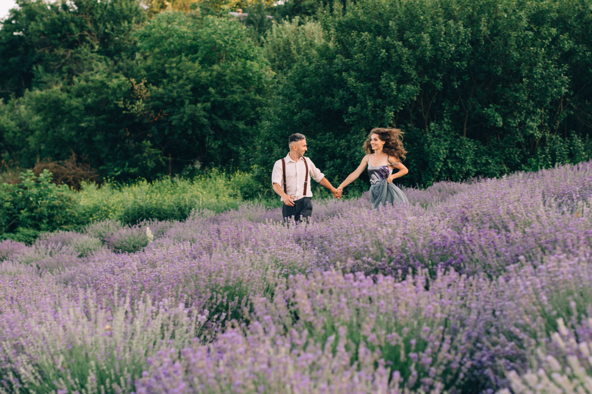 Любовь цвета лаванда — Рома и Оля. Фотограф Анастасия Шемет