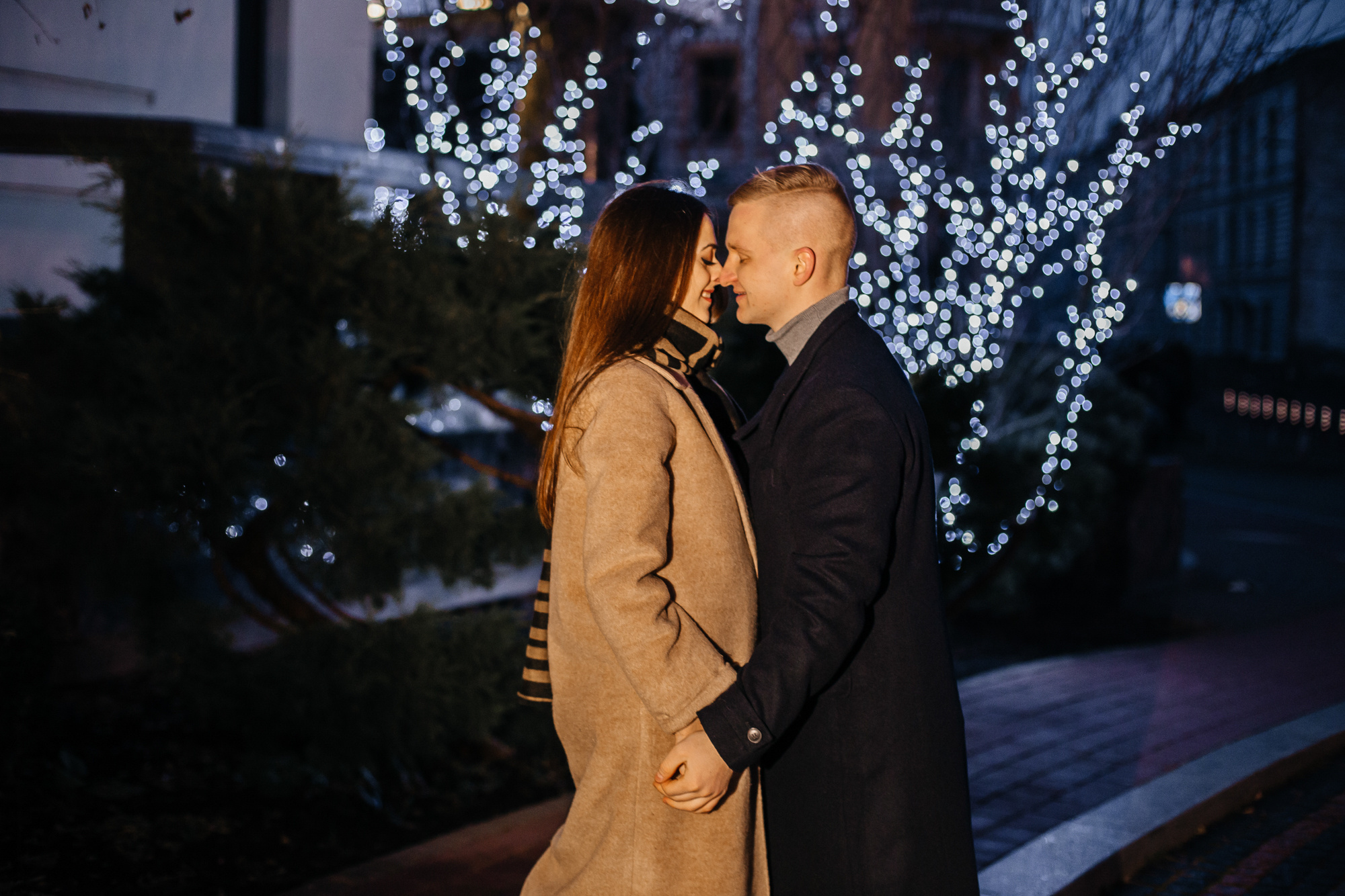 Ира и Дима — a christmas story. Фотограф Анастасия Шемет