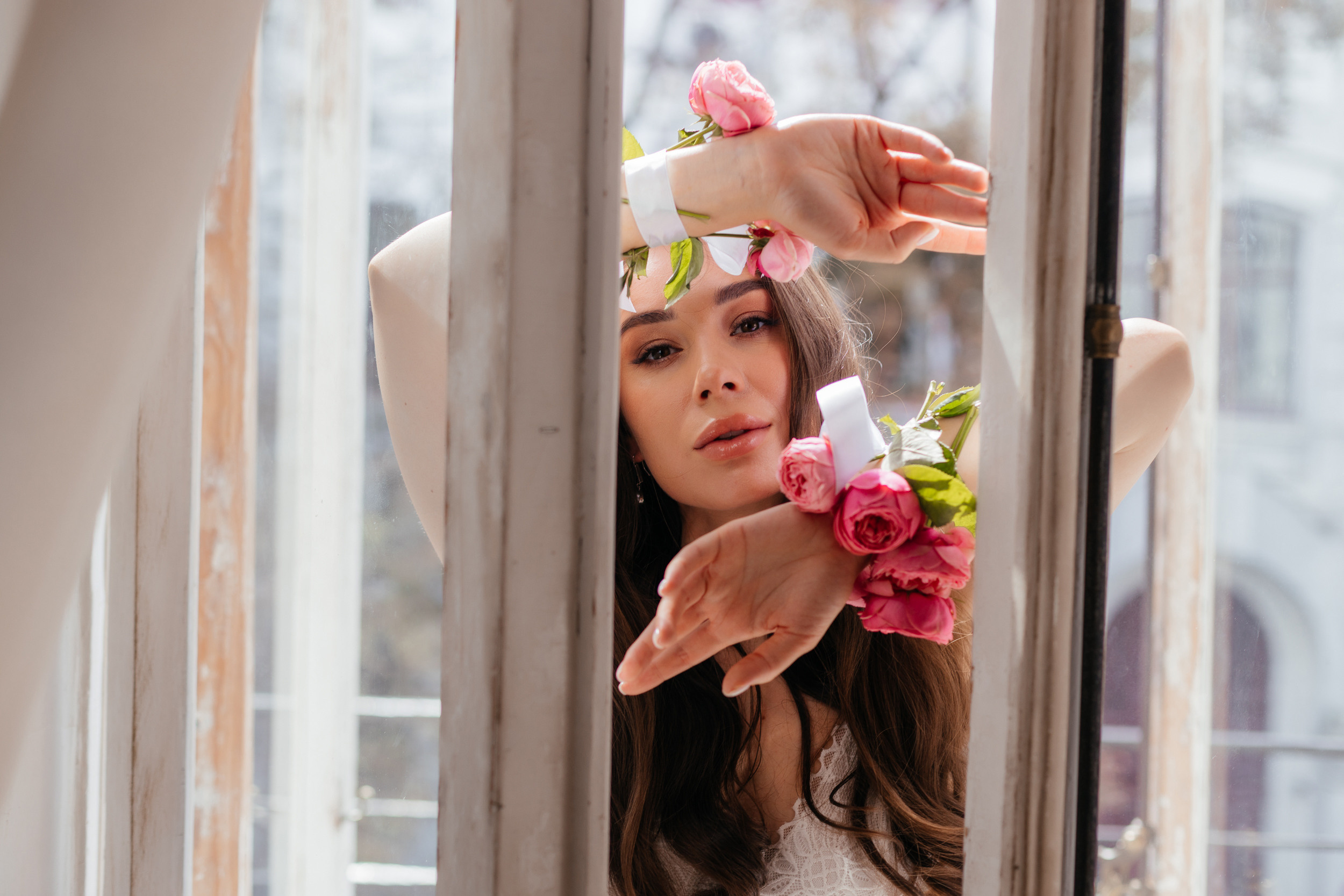 Floral maternity shoot for Kris. Фотограф Анастасия Шемет