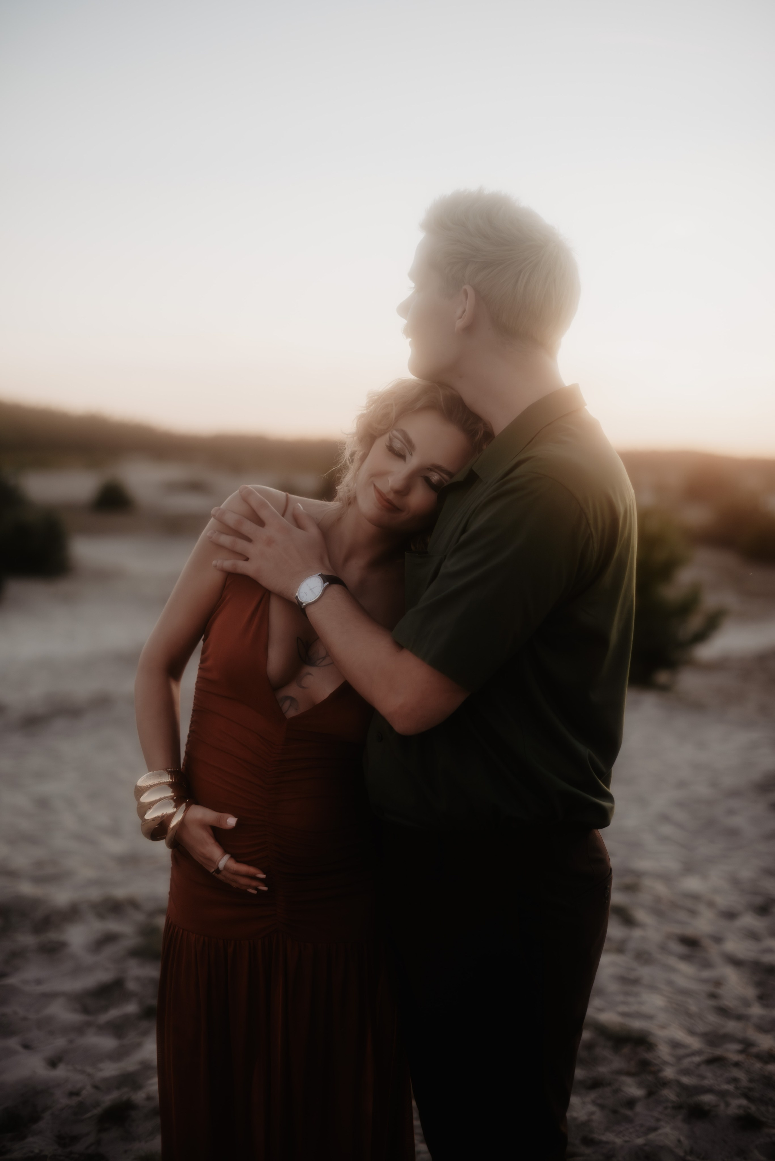 Sesja ciążowa Klaudii na Pustyni Błędowskiej. Bałanda Fotografia – Sesje Kobiece, Rodzinne, Miłosne, Reportaże | Katowice Śląsk