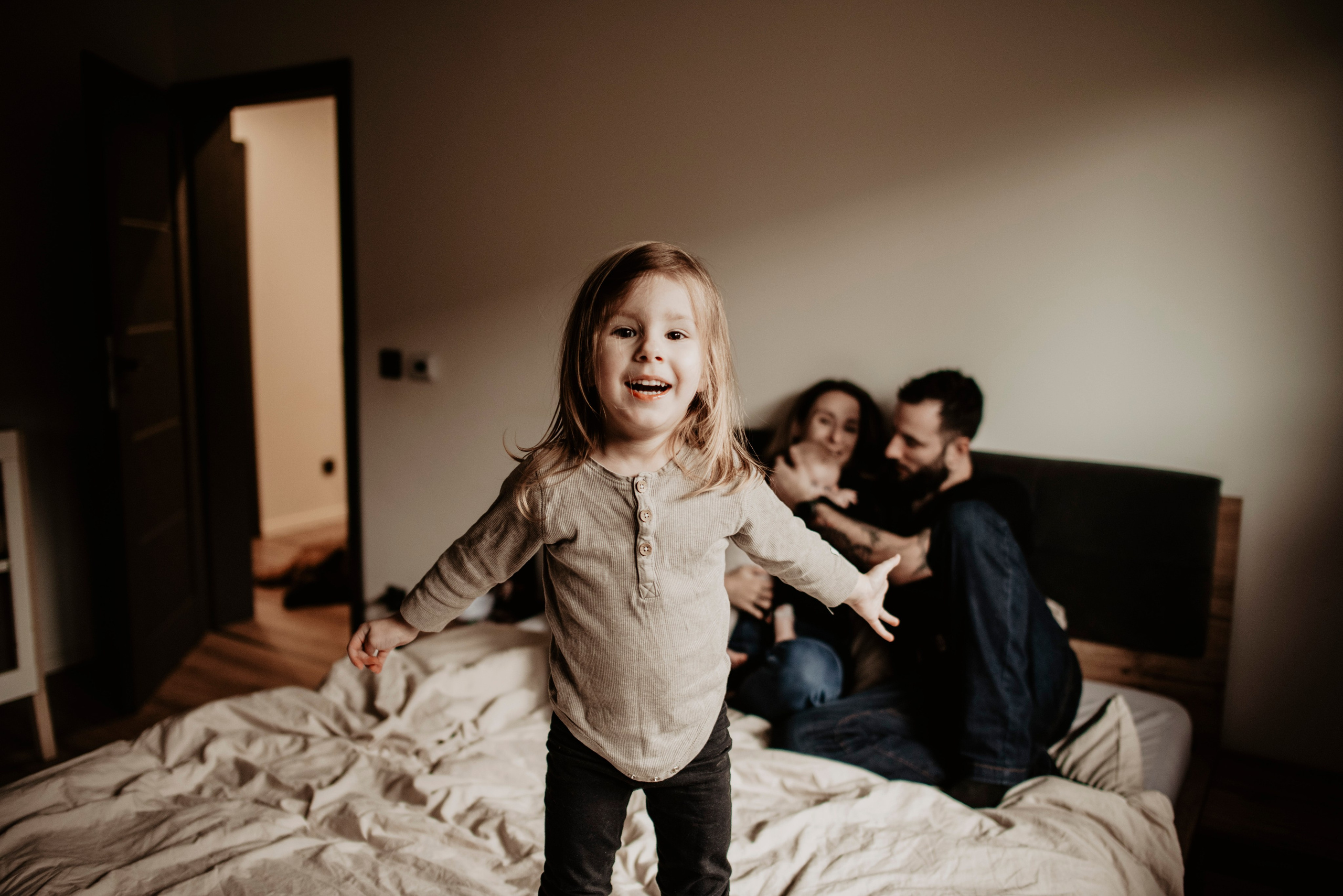 Domowa sesja.Aneta, Andrzej, Inka i Nela. Bałanda Fotografia – Sesje Kobiece, Rodzinne, Miłosne, Reportaże | Katowice Śląsk