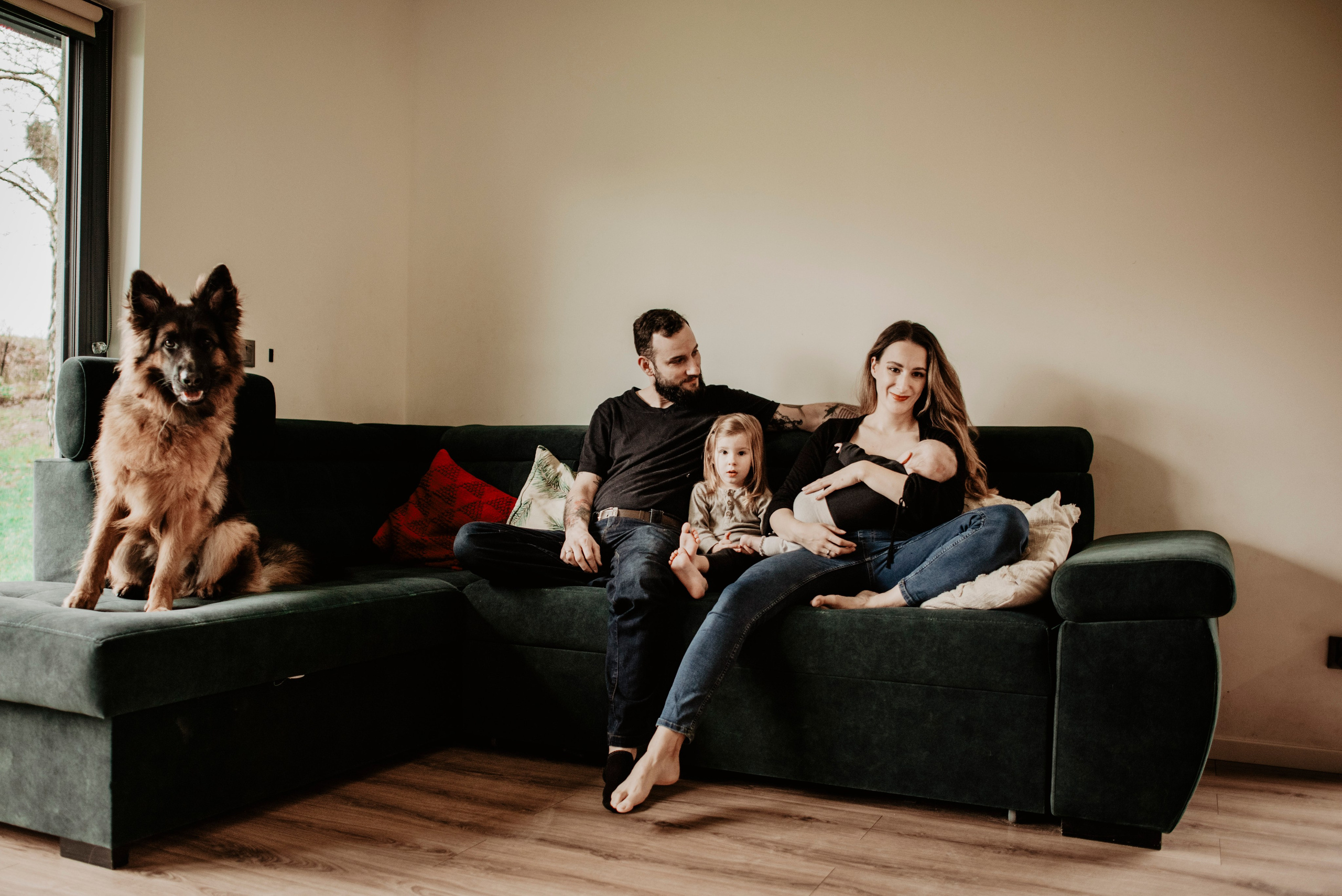 Domowa sesja.Aneta, Andrzej, Inka i Nela. Bałanda Fotografia – Sesje Kobiece, Rodzinne, Miłosne, Reportaże | Katowice Śląsk