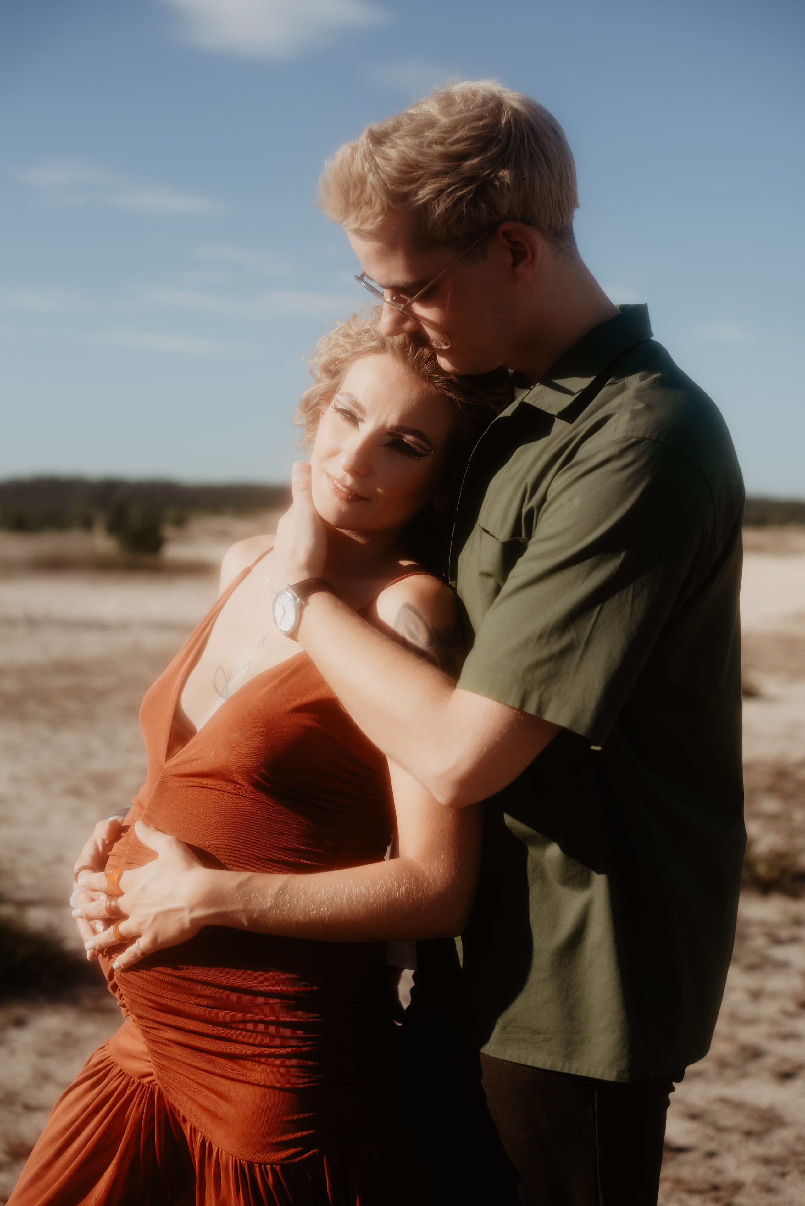 Sesja ciążowa Klaudii na Pustyni Błędowskiej. Bałanda Fotografia – Sesje Kobiece, Rodzinne, Miłosne, Reportaże | Katowice Śląsk