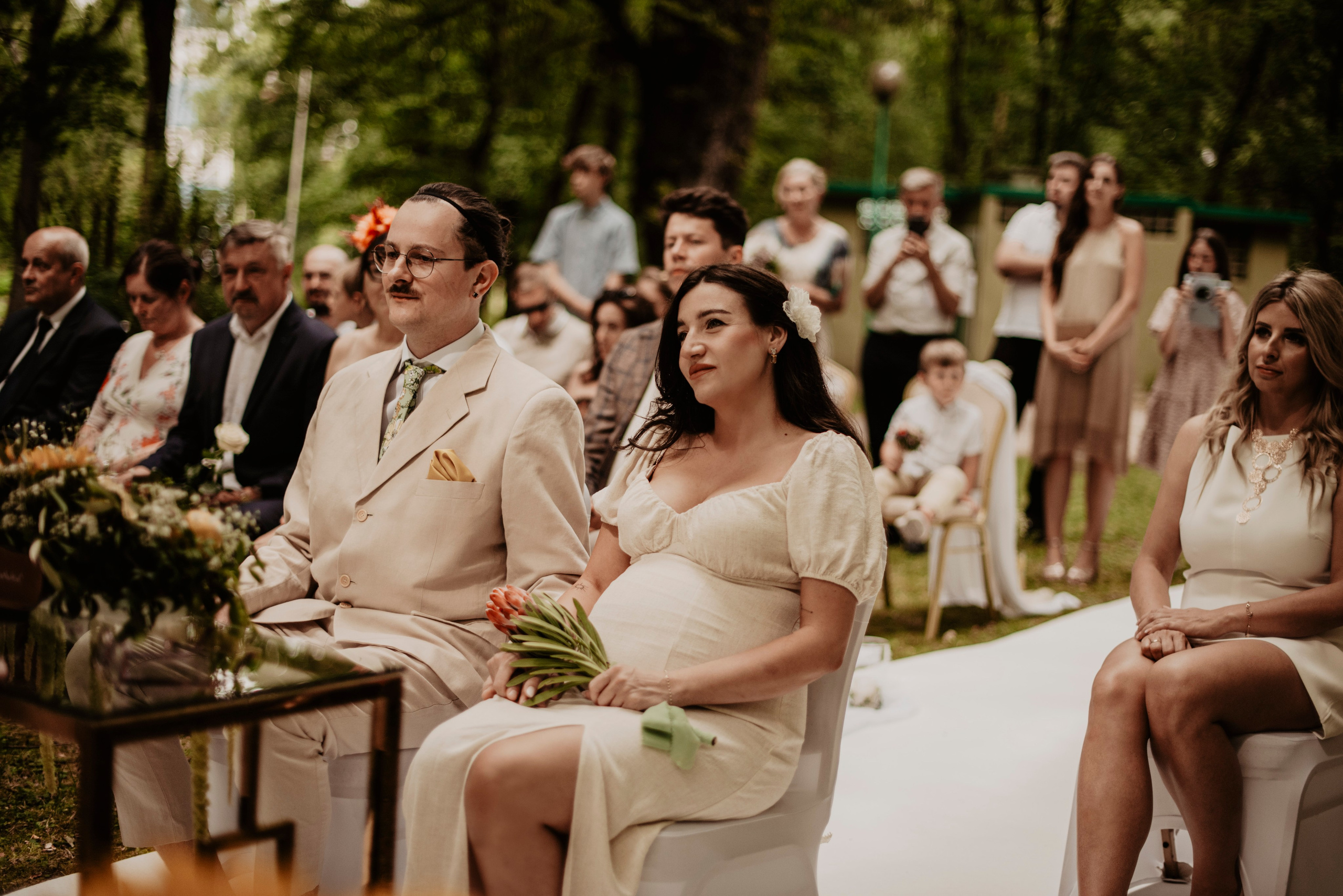 Plenerowy ślub Natalii i Krzysztofa w Restauracji - Patio Park Katowice. Bałanda Fotografia – Sesje Kobiece, Rodzinne, Miłosne, Reportaże | Katowice Śląsk