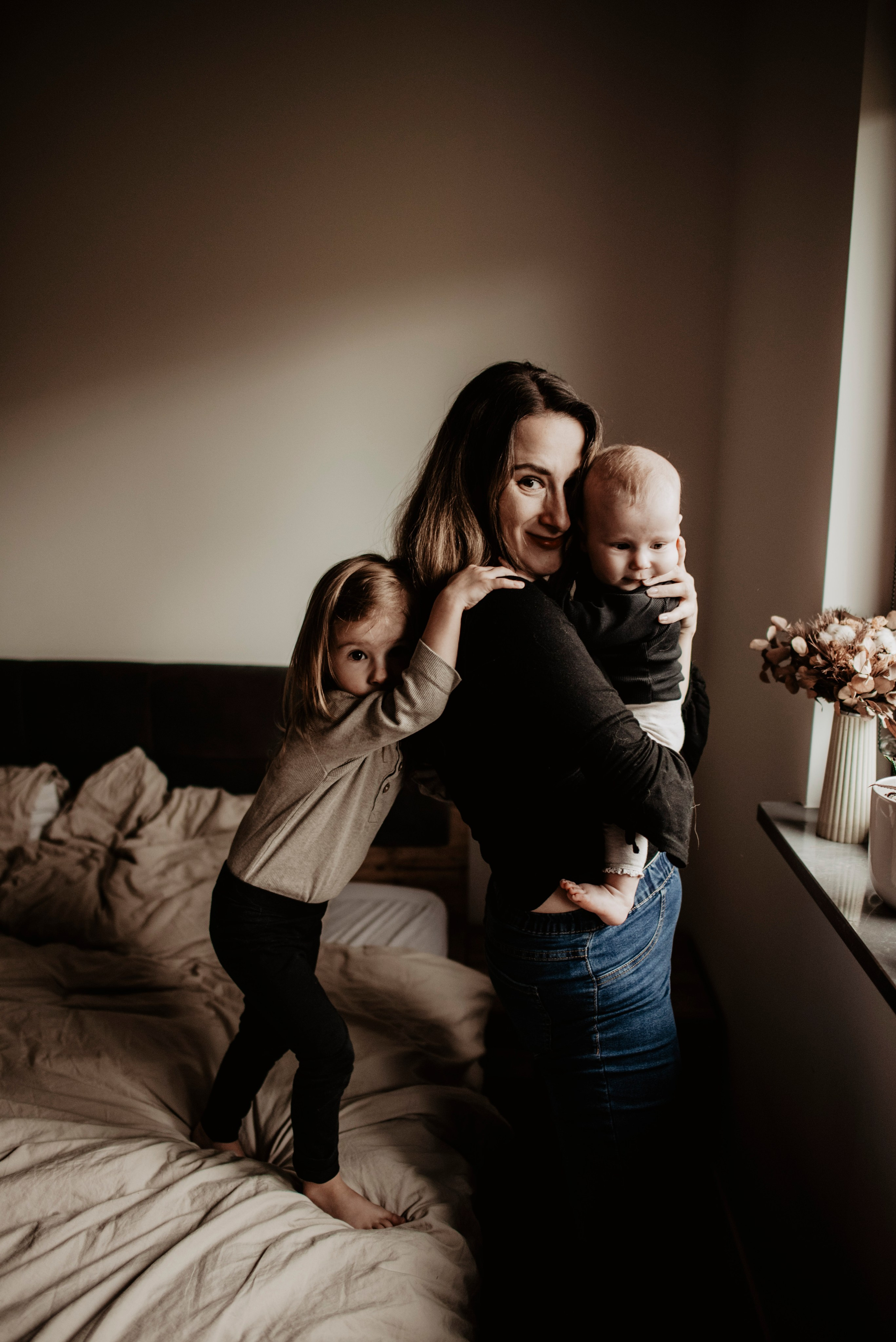 Domowa sesja.Aneta, Andrzej, Inka i Nela. Bałanda Fotografia – Sesje Kobiece, Rodzinne, Miłosne, Reportaże | Katowice Śląsk