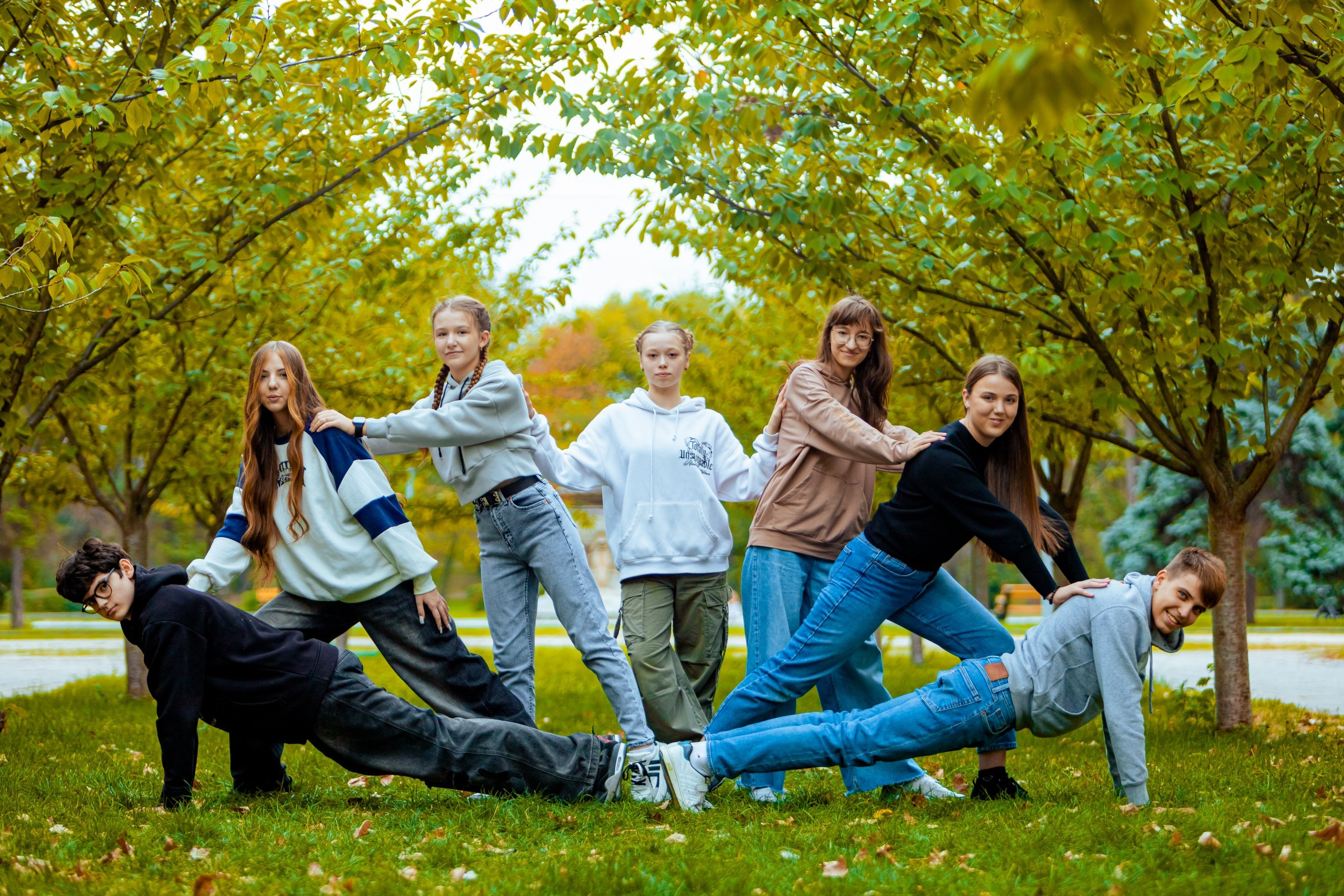 Вулична зйомка школярів (Дубова роща). Фотограф Катерина Ковальчук