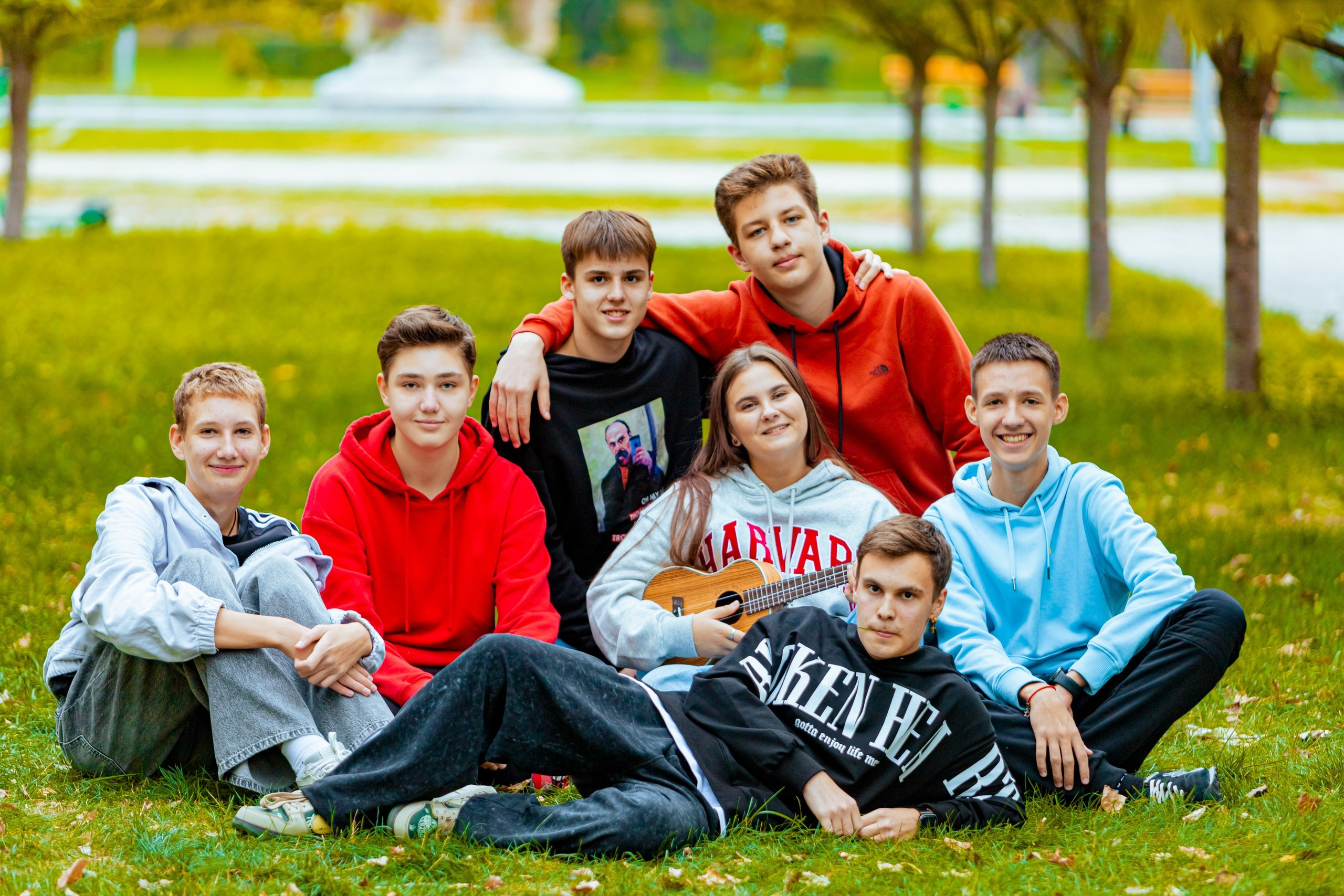 Вулична зйомка школярів (Дубова роща). Фотограф Катерина Ковальчук